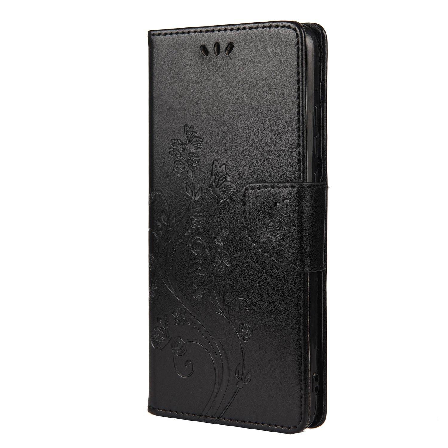 Hülle kompatibel mit Xiaomi Redmi Note 10 5G Kunstleder Handyhülle - Handy Case Schwarz