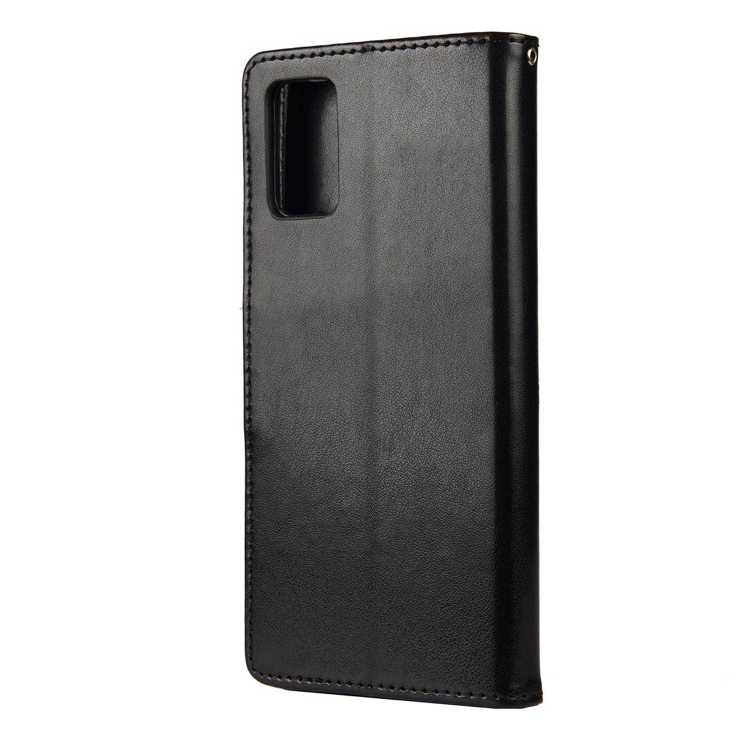 Hülle kompatibel mit Xiaomi Redmi Note 10 5G Kunstleder Handyhülle - Handy Case Schwarz