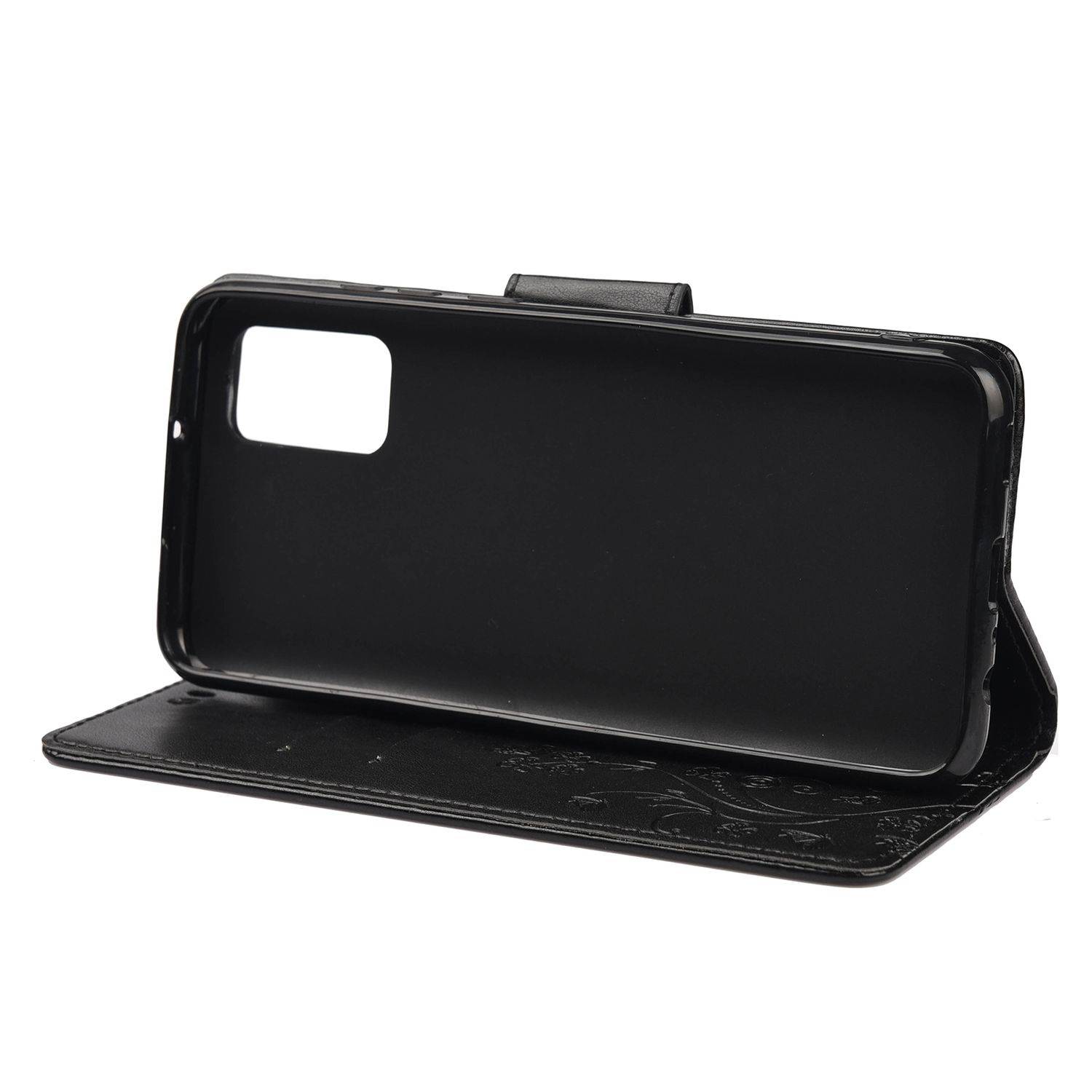 Hülle kompatibel mit Xiaomi Redmi Note 10 5G Kunstleder Handyhülle - Handy Case Schwarz