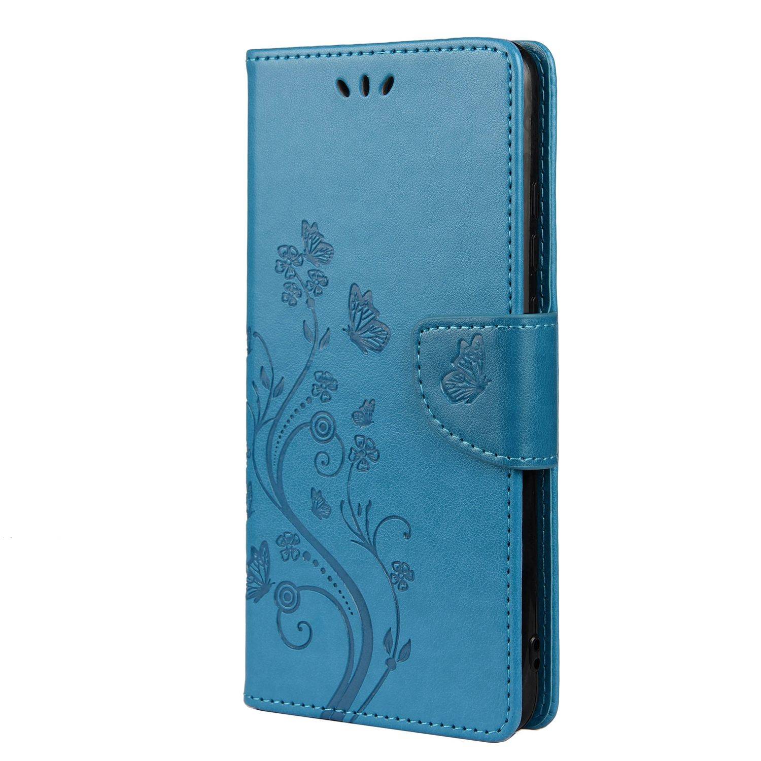 Hülle kompatibel mit Xiaomi Redmi Note 10 5G Kunstleder Handyhülle - Handy Case Blau