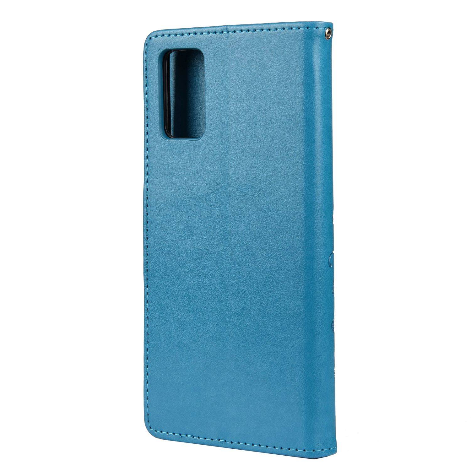 Hülle kompatibel mit Xiaomi Redmi Note 10 5G Kunstleder Handyhülle - Handy Case Blau