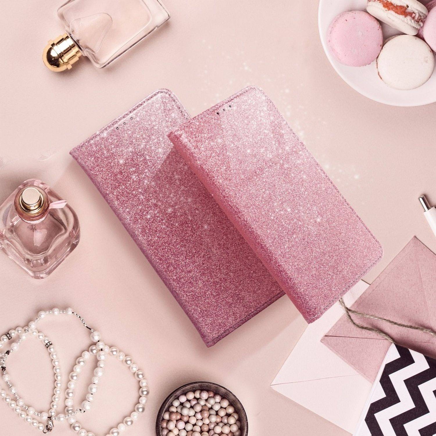 Hülle kompatibel mit Samsung Galaxy Xcover 5 / 5s Kunstleder Handyhülle - Handy Case Rosa