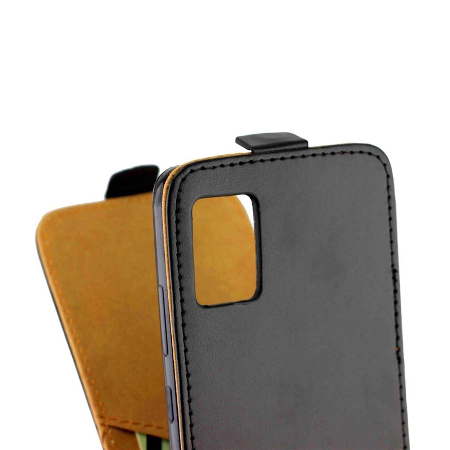 Hülle kompatibel mit Samsung Galaxy A51 Kunstleder Handyhülle - Handy Case Schwarz
