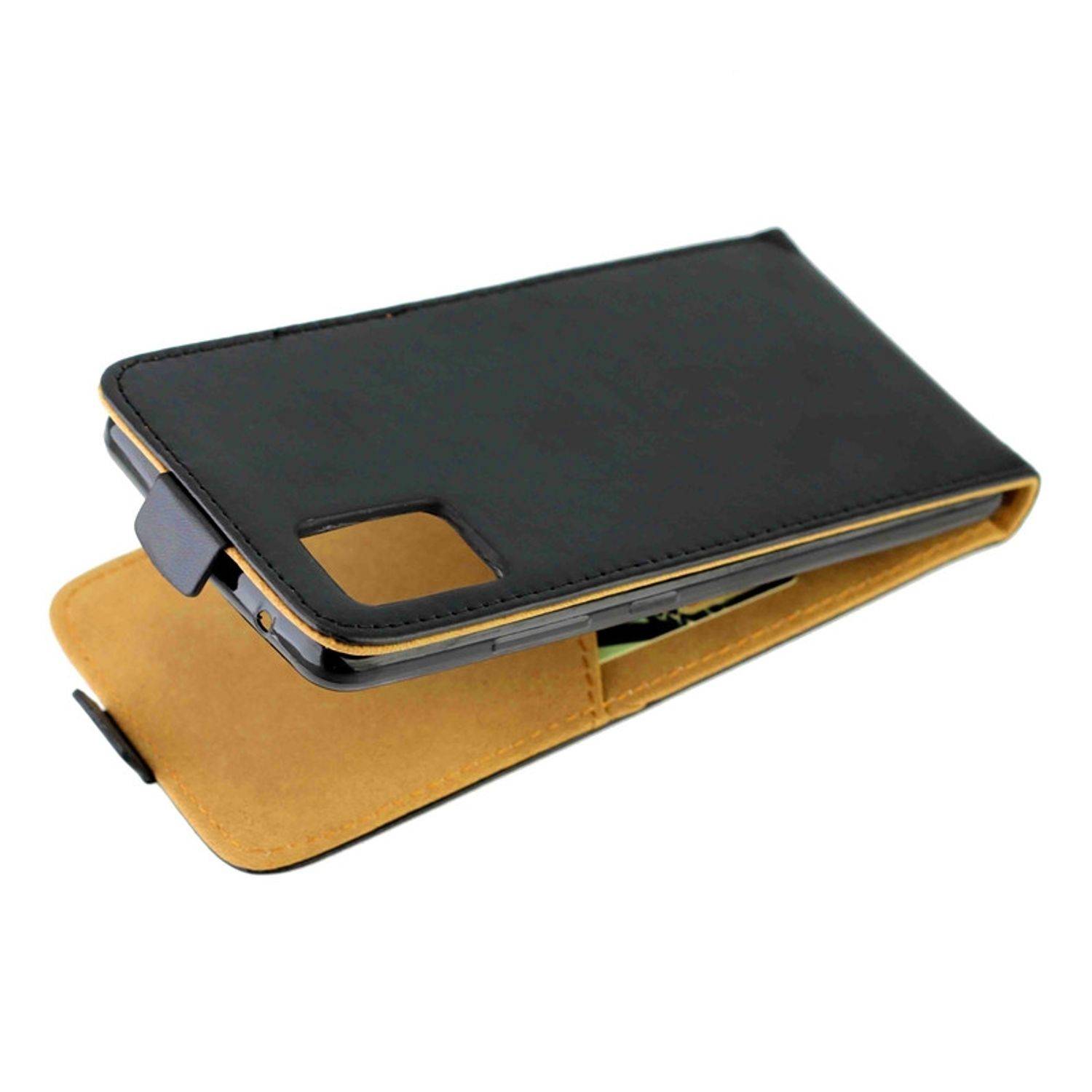 Hülle kompatibel mit Samsung Galaxy A51 Kunstleder Handyhülle - Handy Case Schwarz