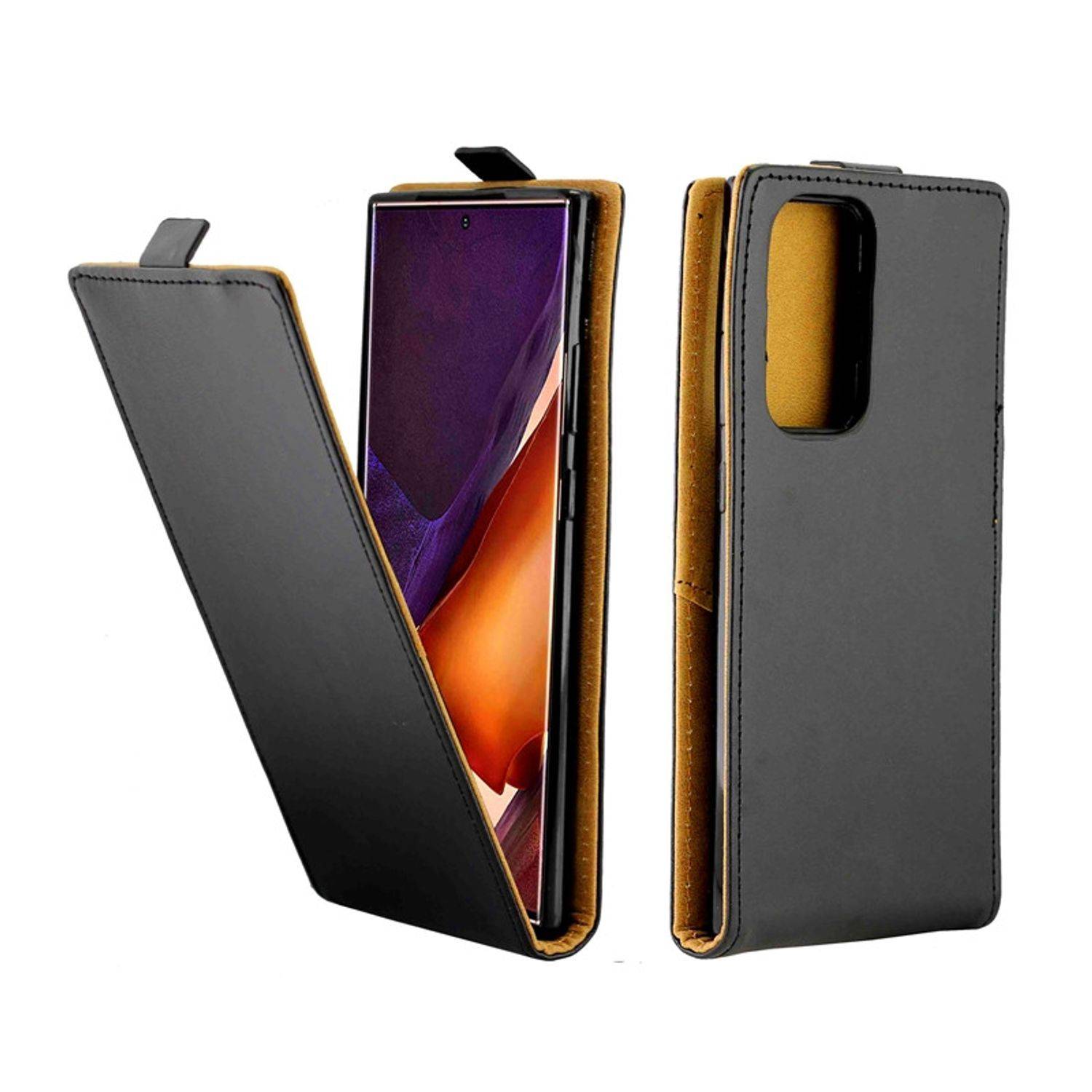 Samsung Galaxy Note 20 Ultra Handyhülle Flip Case Bookcover Schwarz