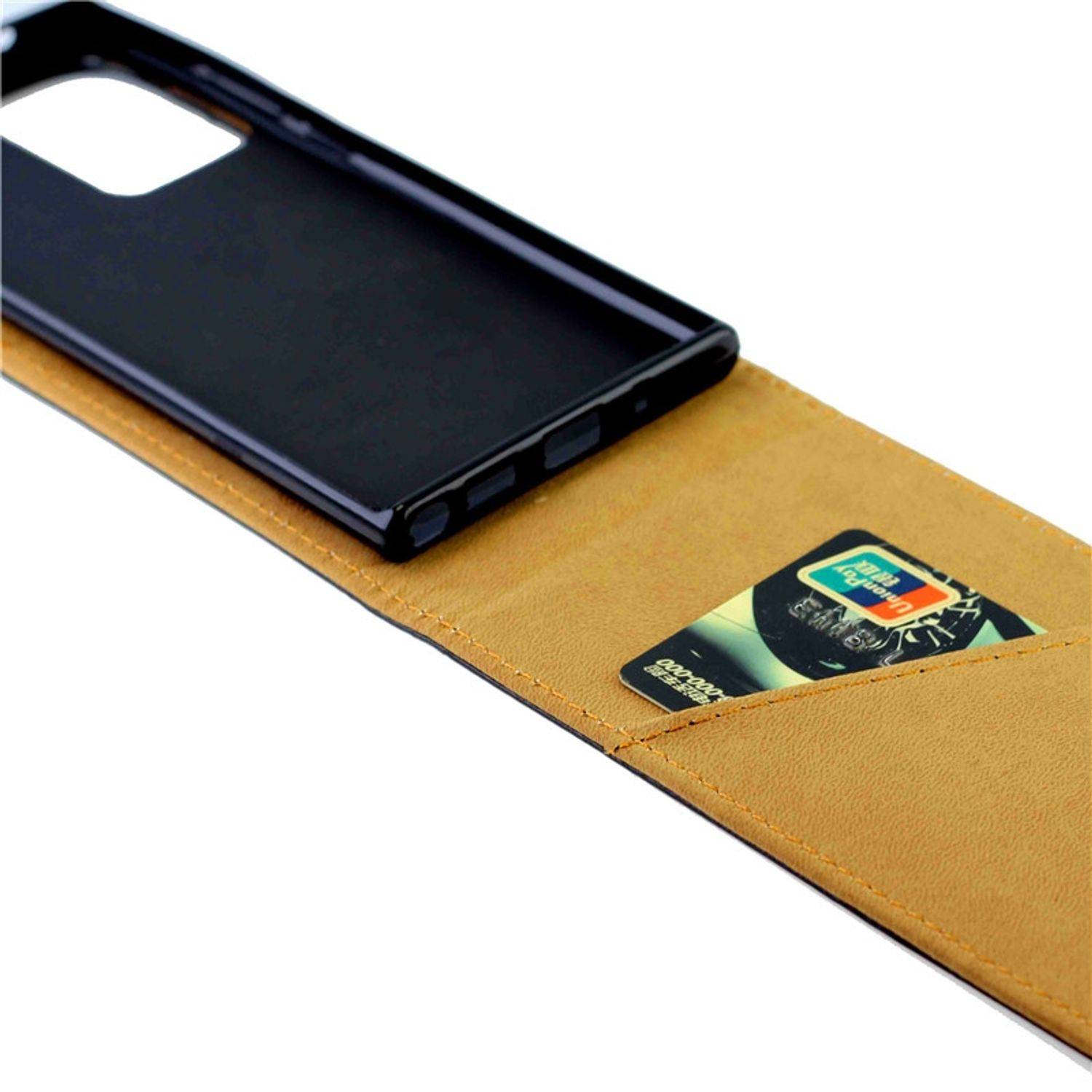 Samsung Galaxy Note 20 Ultra Handyhülle Flip Case Bookcover Schwarz