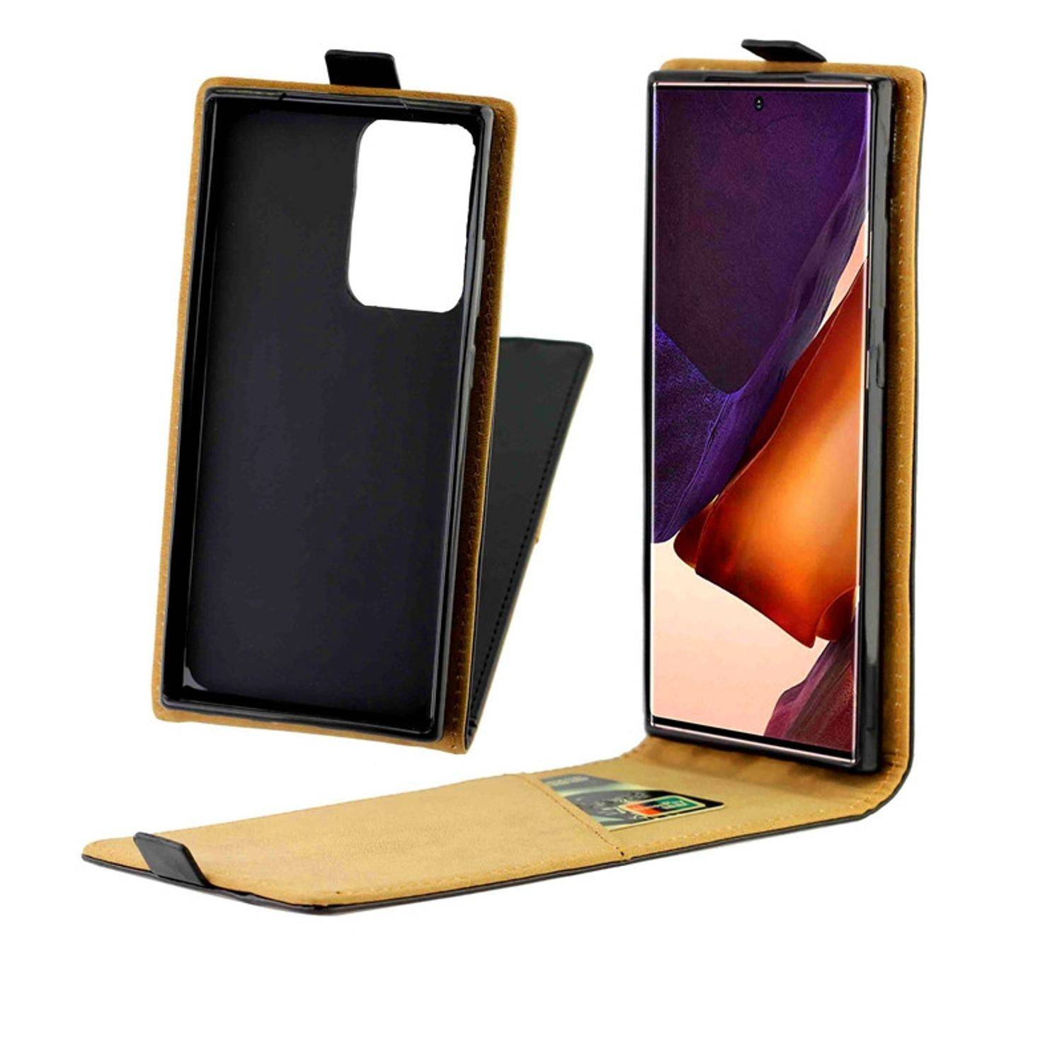 Samsung Galaxy Note 20 Ultra Handyhülle Flip Case Bookcover Schwarz