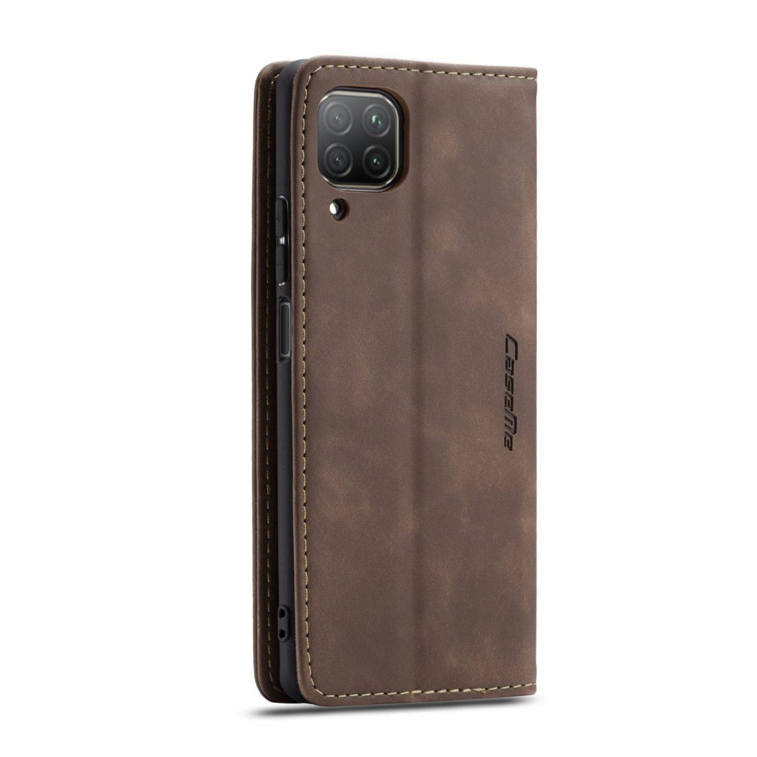 Huawei P40 Lite Handyhülle Schutztasche Bookcover Braun