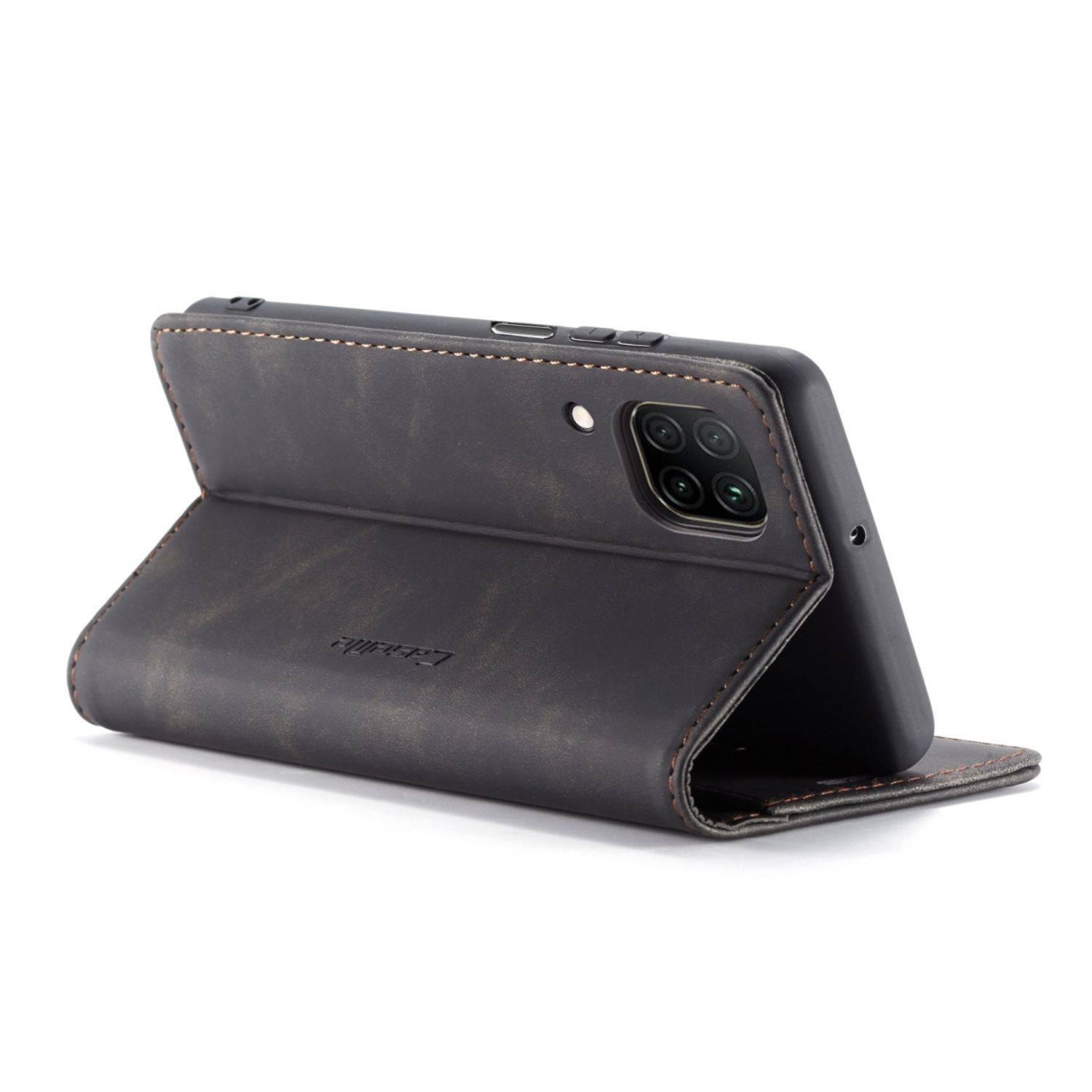 Huawei P40 Lite Handyhülle Schutztasche Bookcover Schwarz