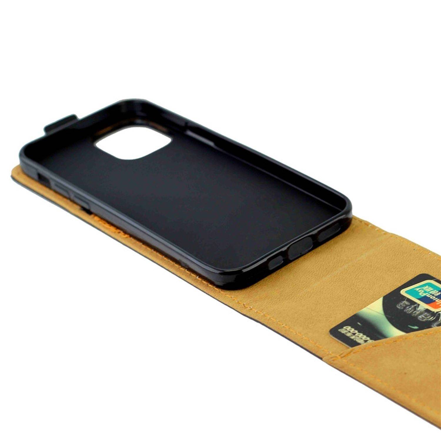 Apple iPhone 12 Pro Handyhülle Flip Case Bookcover Schwarz