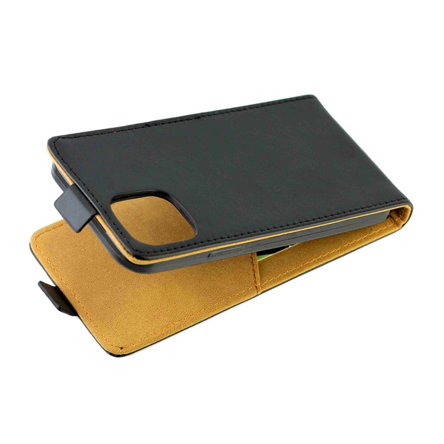 Apple iPhone 12 Pro Handyhülle Flip Case Bookcover Schwarz