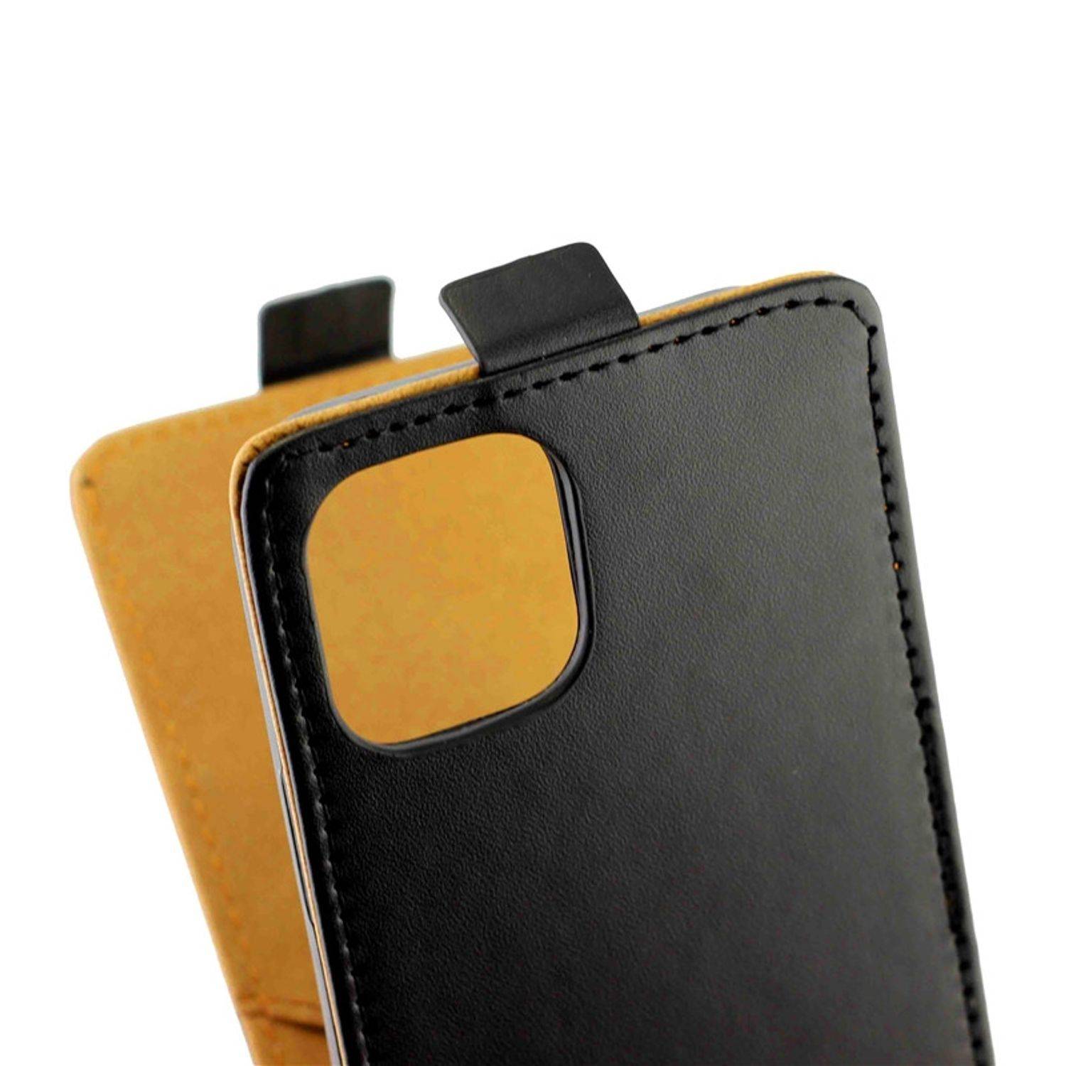 Apple iPhone 12 Pro Handyhülle Flip Case Bookcover Schwarz