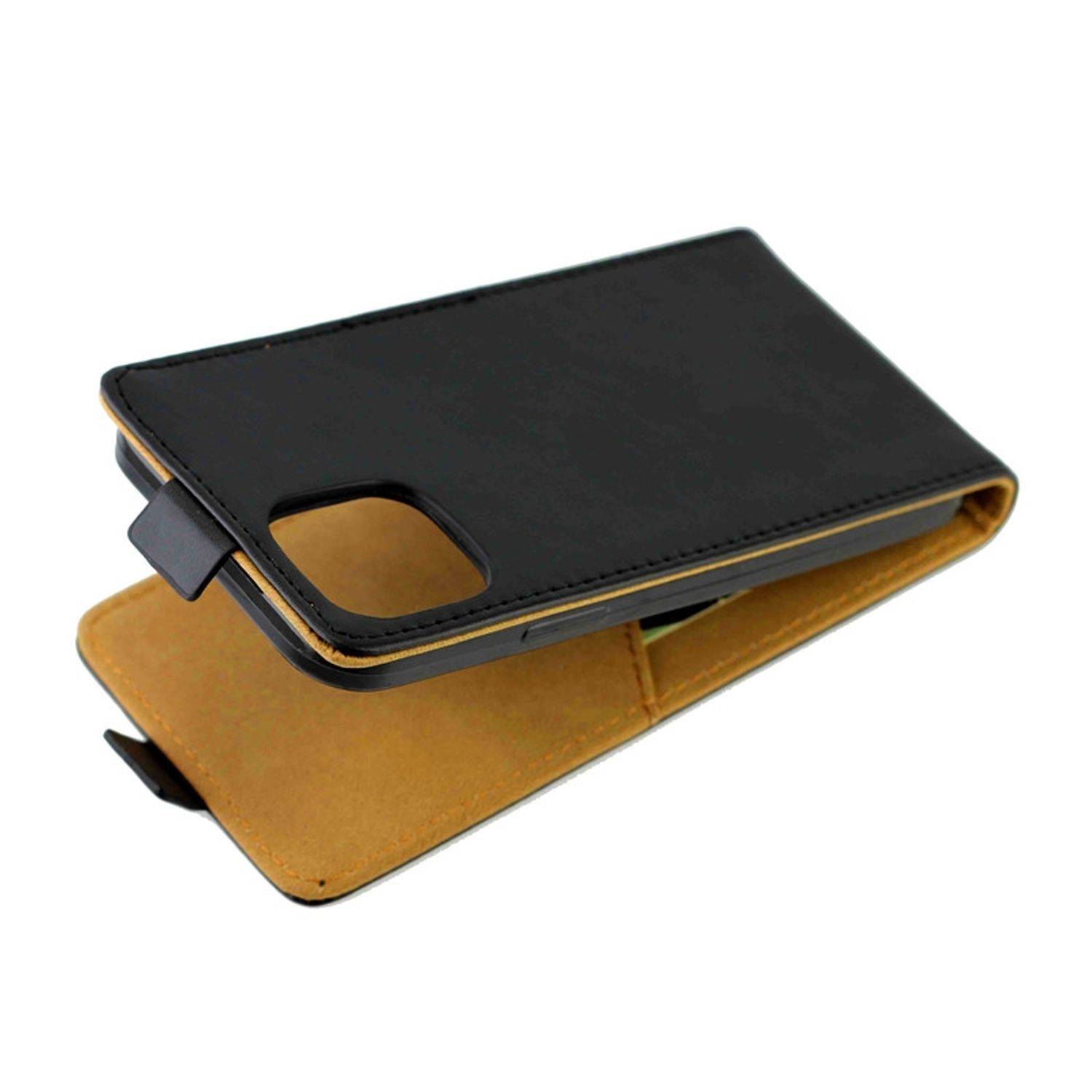 Apple iPhone 12 Pro Max Handyhülle Flip Case Bookcover Schwarz