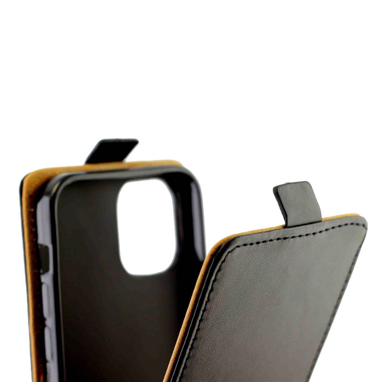 Apple iPhone 12 Pro Max Handyhülle Flip Case Bookcover Schwarz