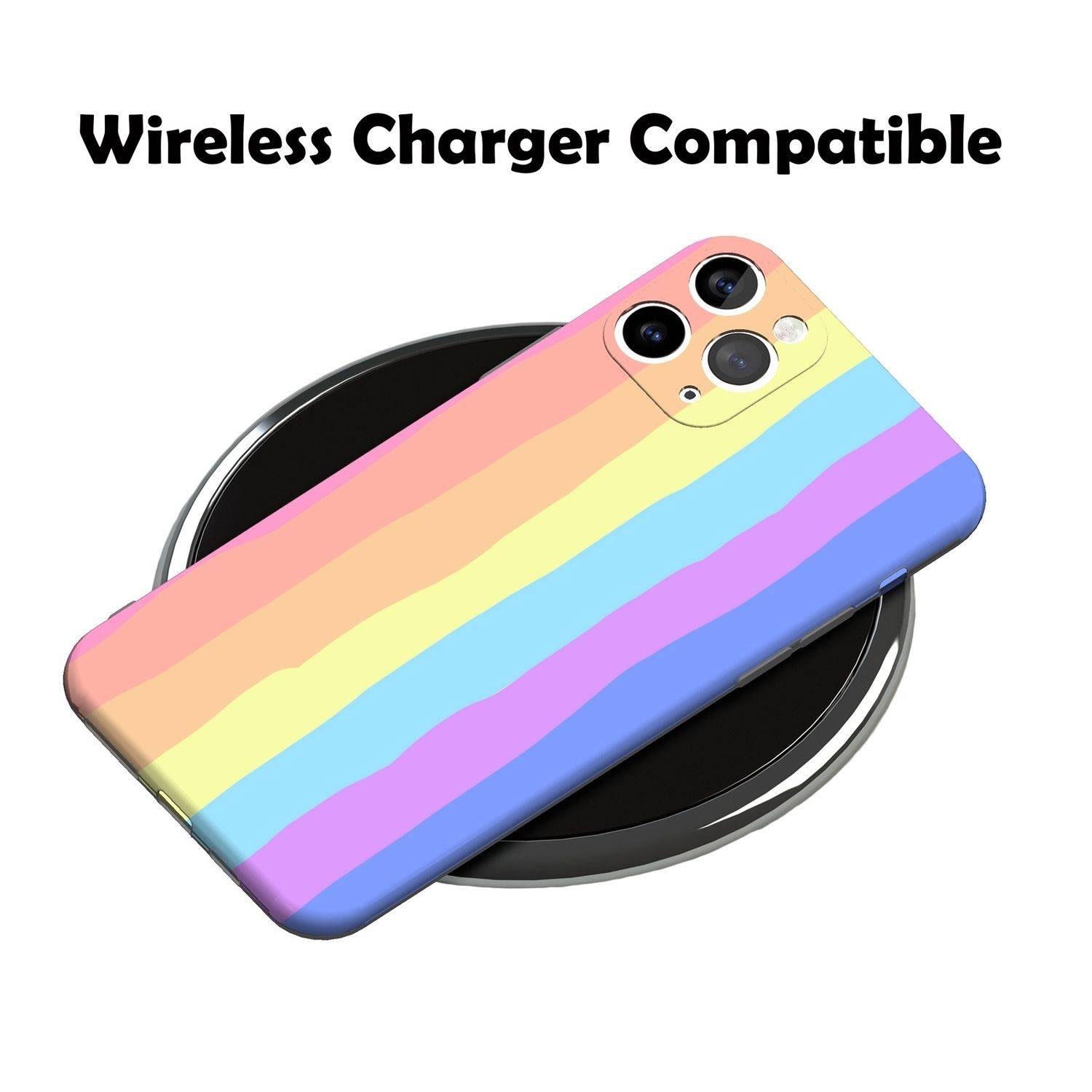 Apple iPhone 11 Pro Handyhülle Schutzcase Regenbogen Cover Backcover Mehrfarbig