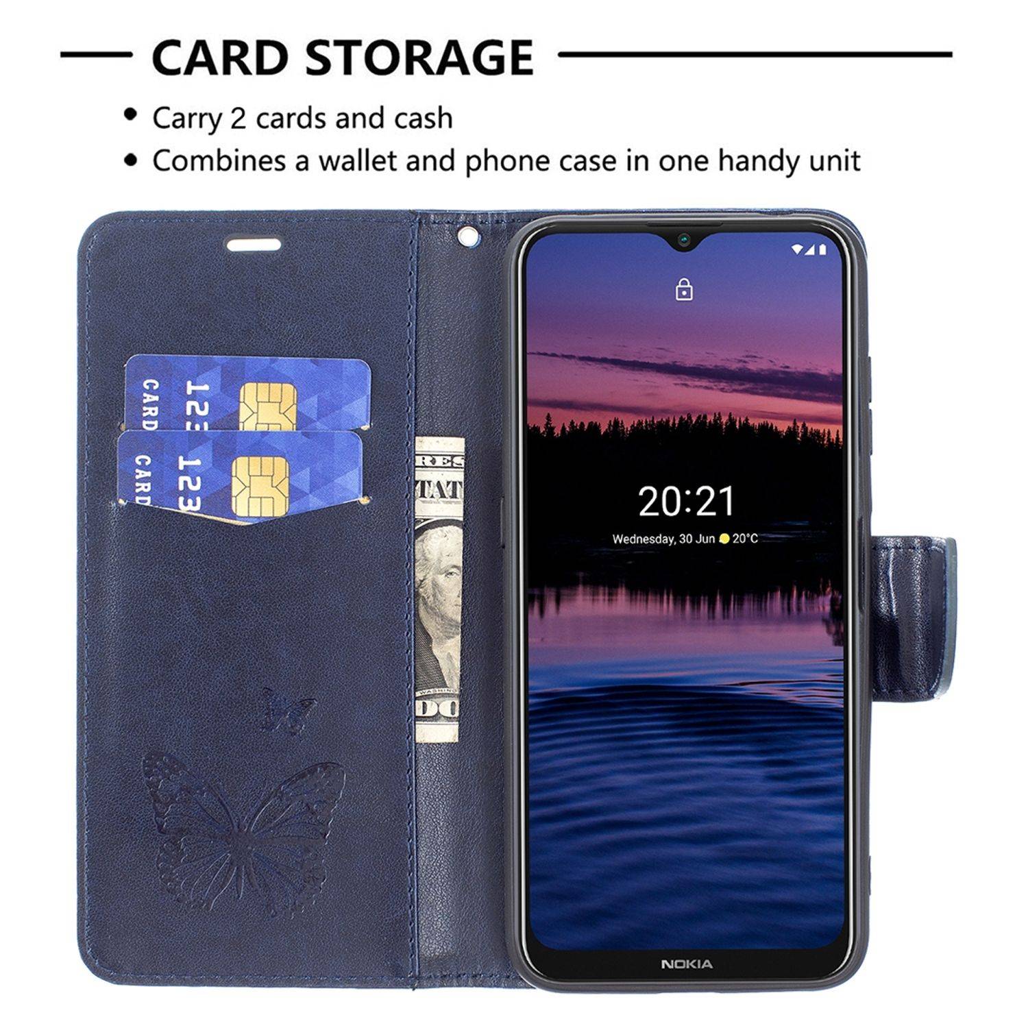 Nokia G20 Schutzhülle Handyhülle Blau
