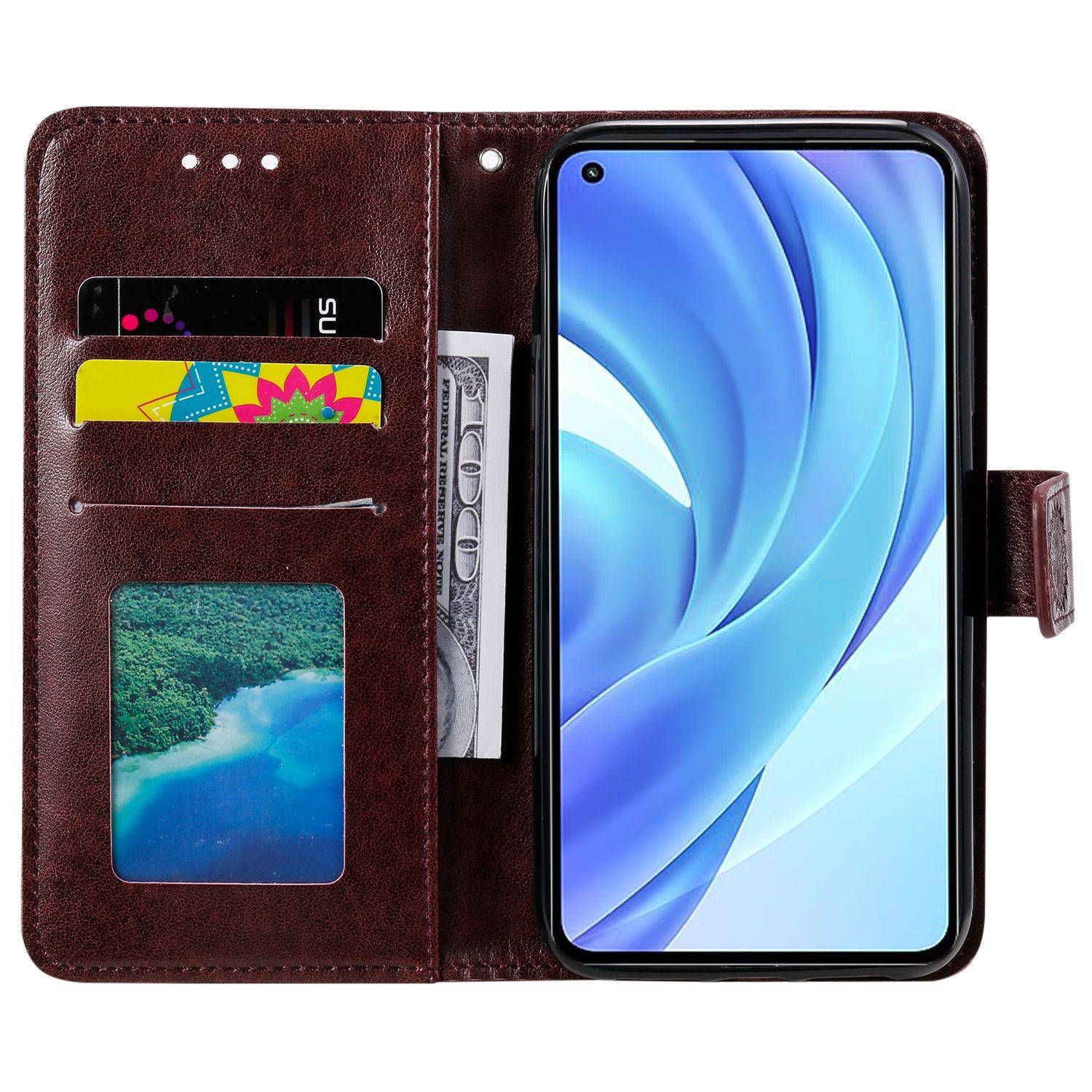 Xiaomi Mi 11 Lite Schutzhülle Handyhülle Braun
