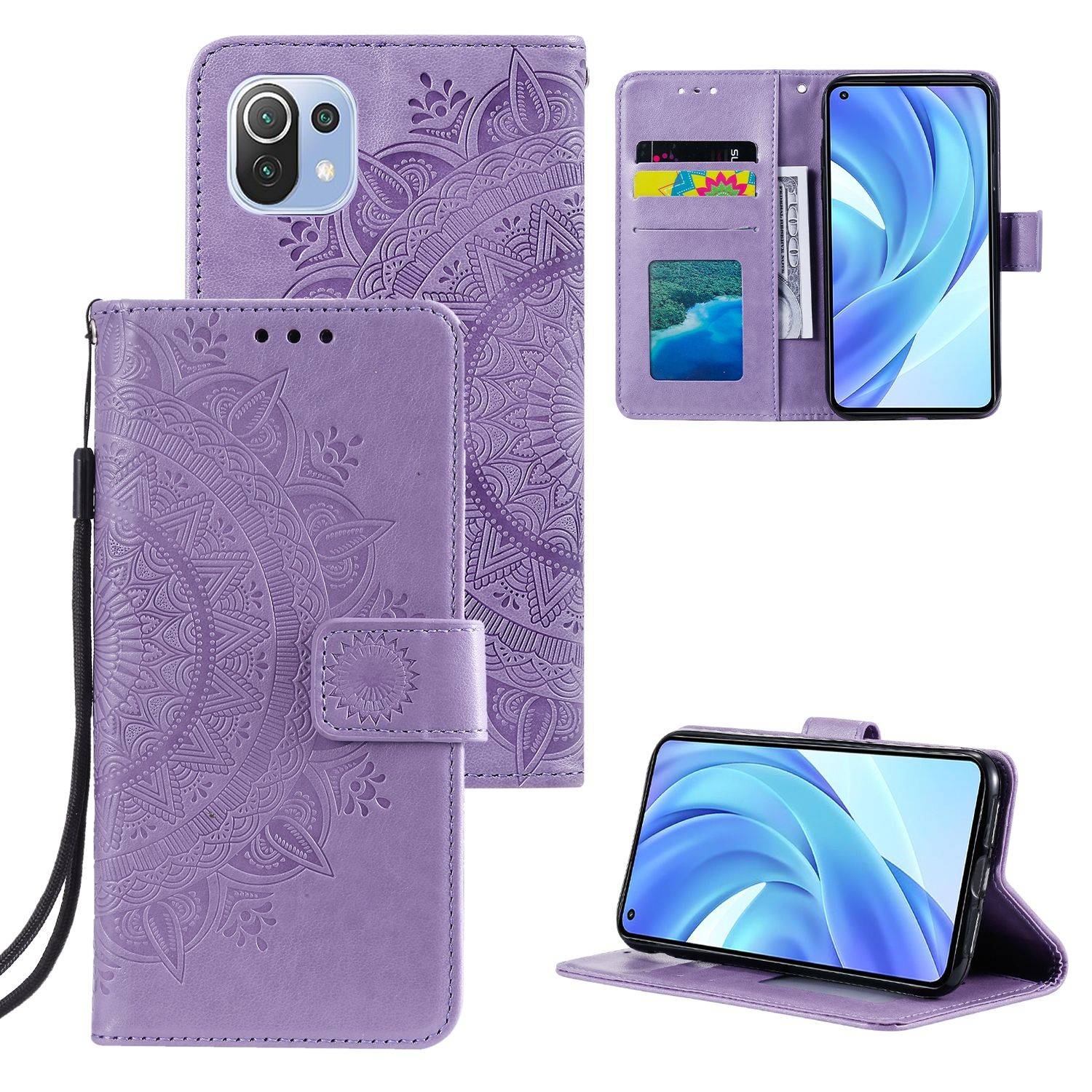 Xiaomi Mi 11 Lite Schutzhülle Handyhülle Violett