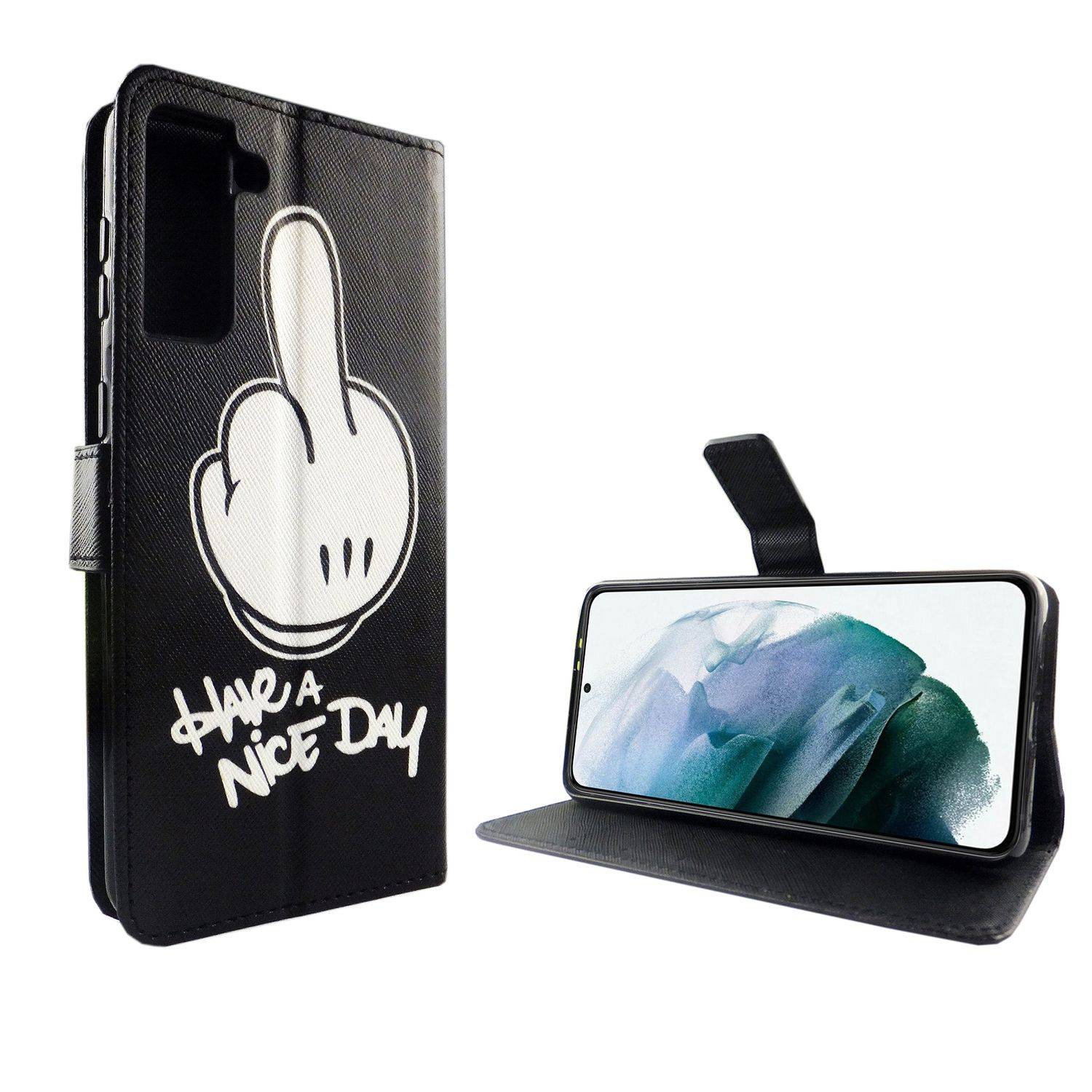 Samsung Galaxy S21 Plus Handyhülle Bookcover Schwarz