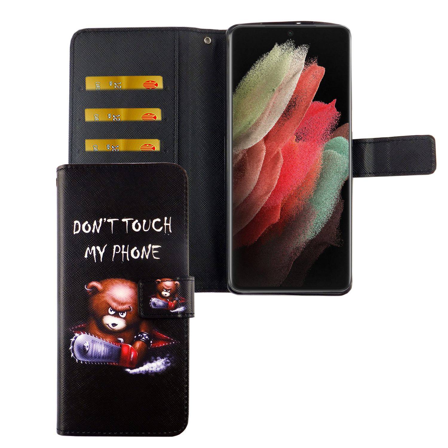 Samsung Galaxy S21 Ultra Handyhülle Bookcover Schwarz