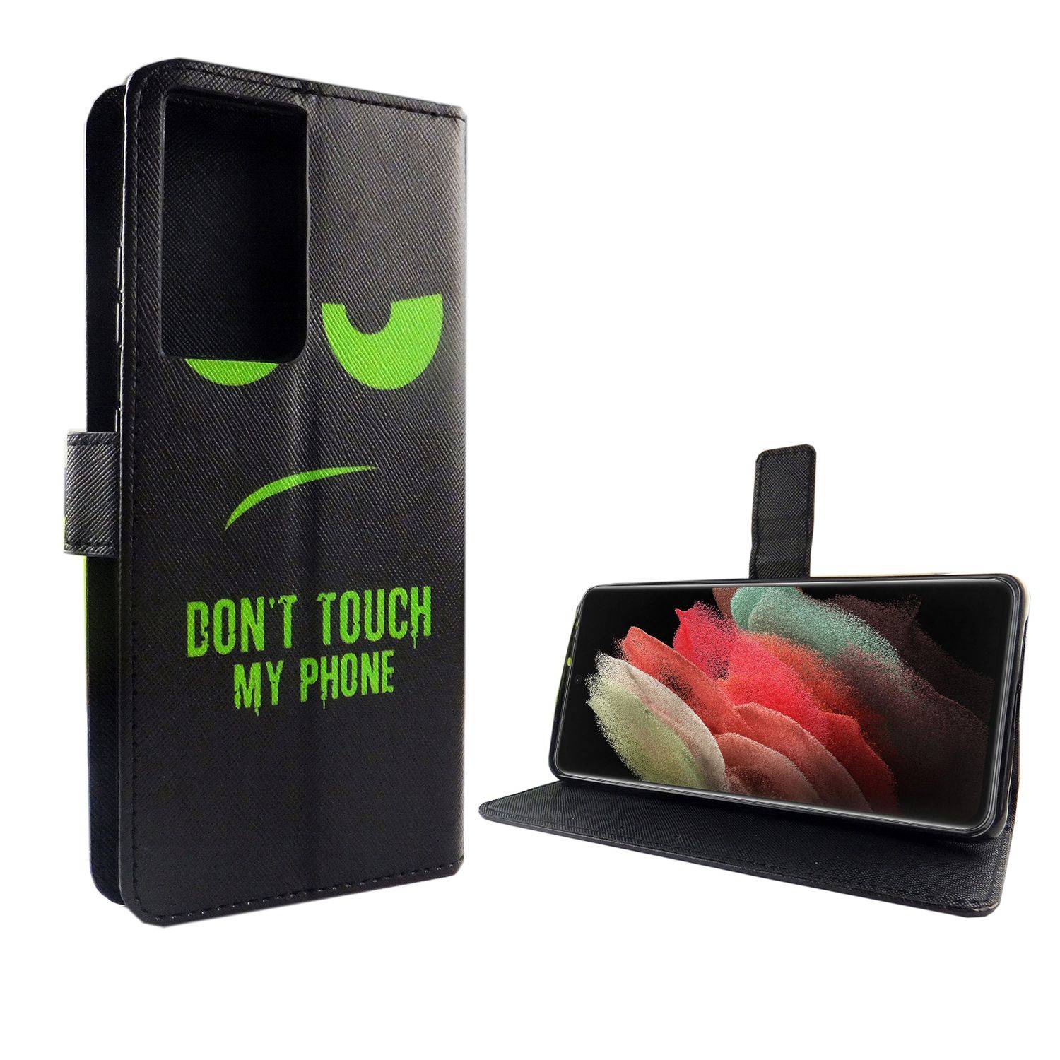 Samsung Galaxy S21 Ultra Handyhülle Bookcover Schwarz