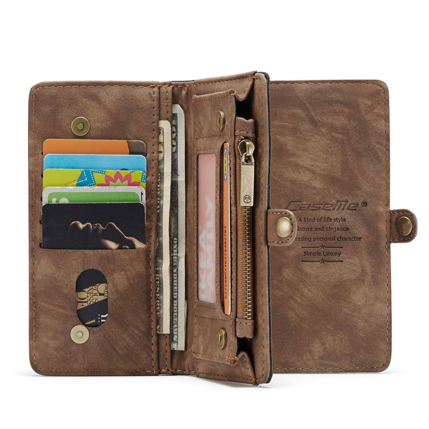 Hülle kompatibel mit Samsung Galaxy A72 5G Kunstleder Handyhülle - Handy Case Braun