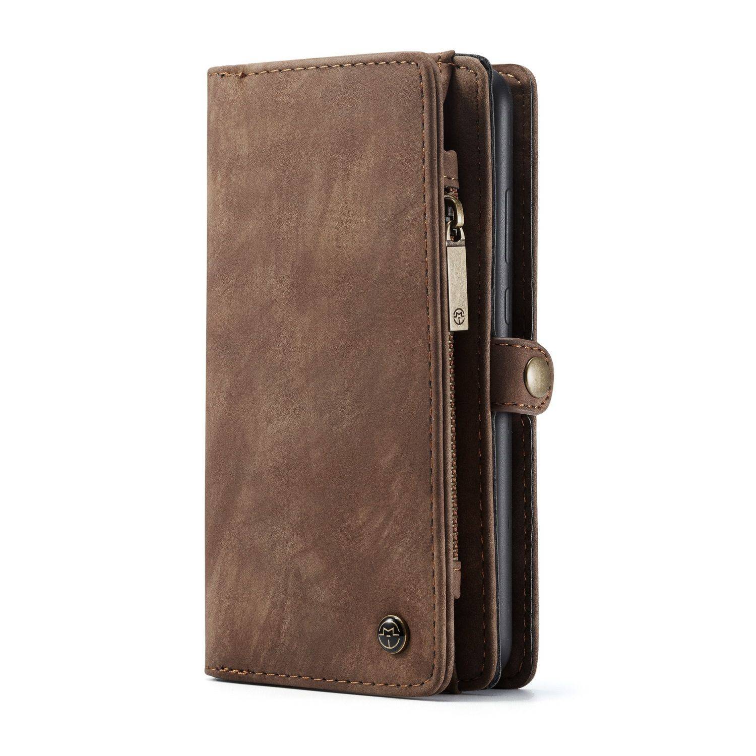 Hülle kompatibel mit Samsung Galaxy A72 5G Kunstleder Handyhülle - Handy Case Braun