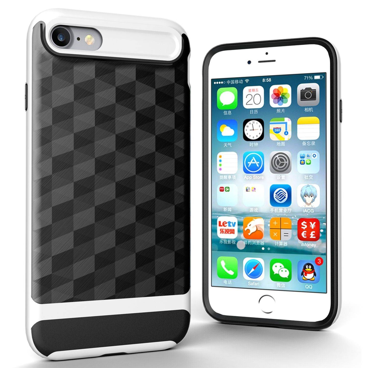 Apple iPhone SE 2020 Handyhülle Backcover Weiß