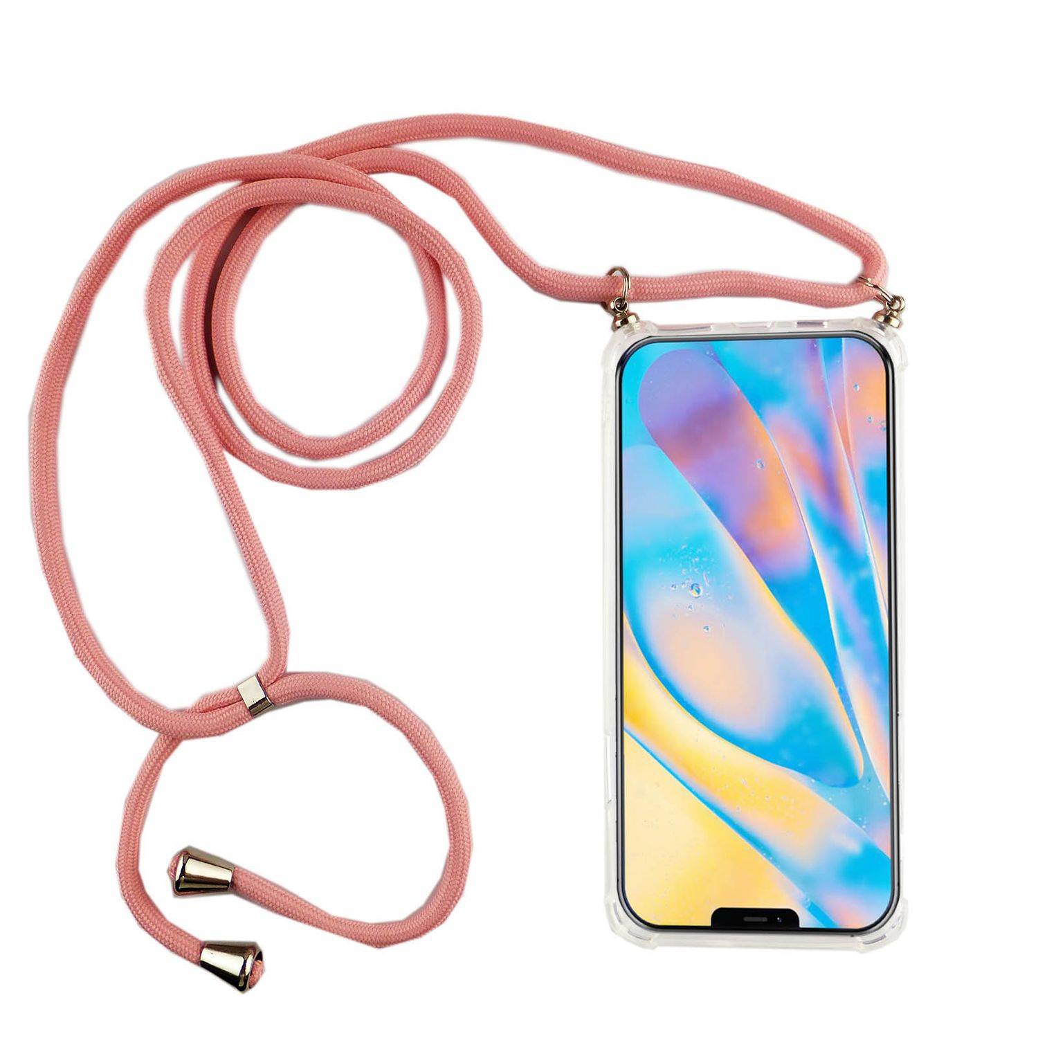 Apple iPhone 12 Mini Handykette Handyhülle Umhängetasche Transparent