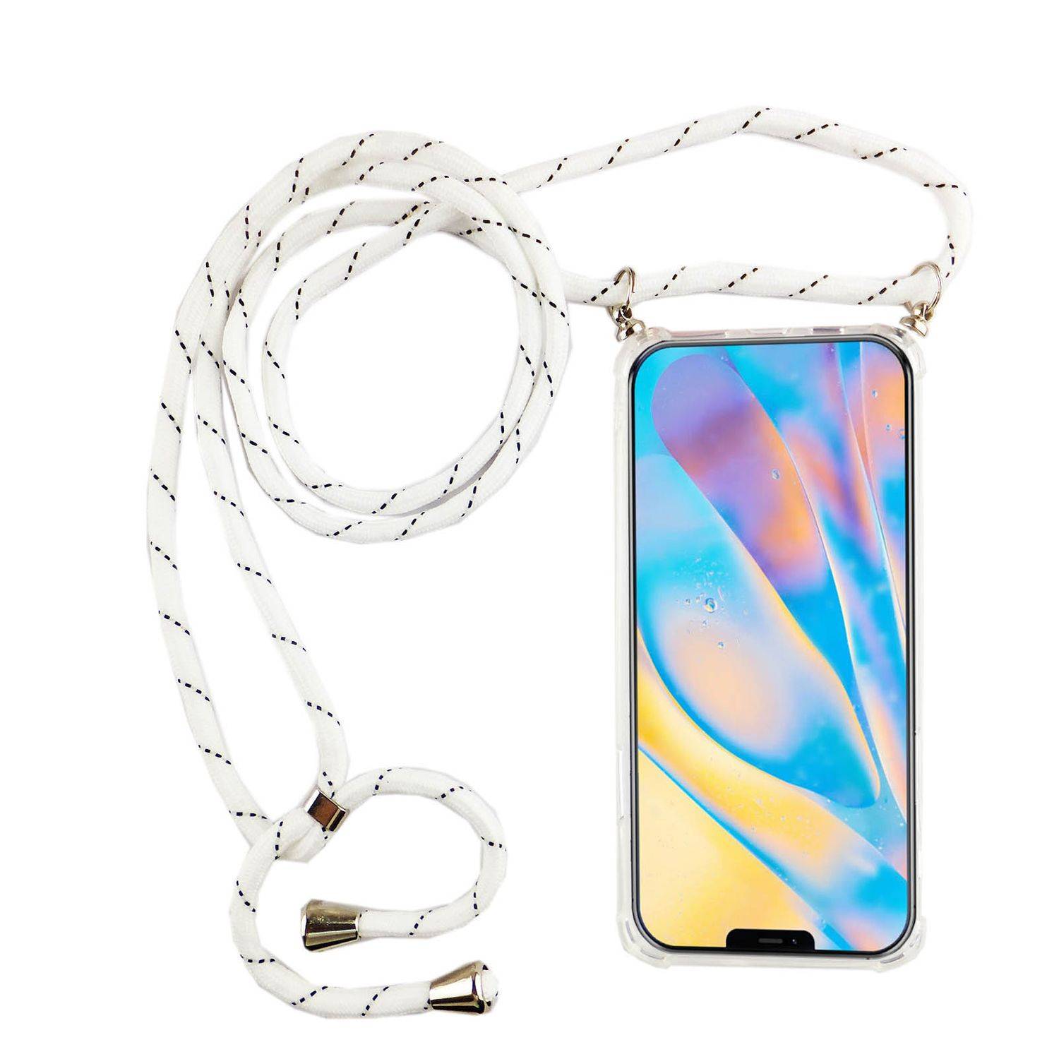 Apple iPhone 12 Mini Handykette Handyhülle Umhängetasche Transparent