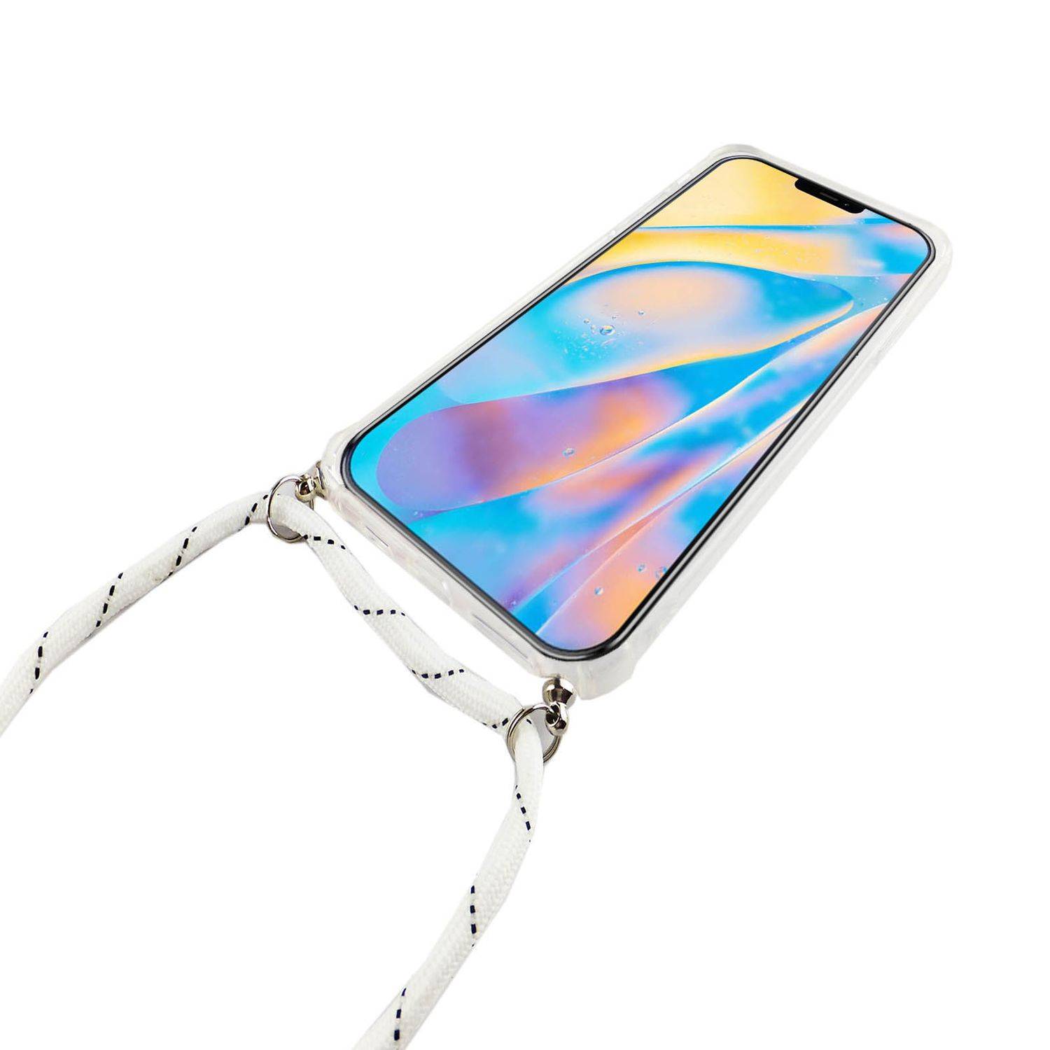 Apple iPhone 12 Mini Handykette Handyhülle Umhängetasche Transparent