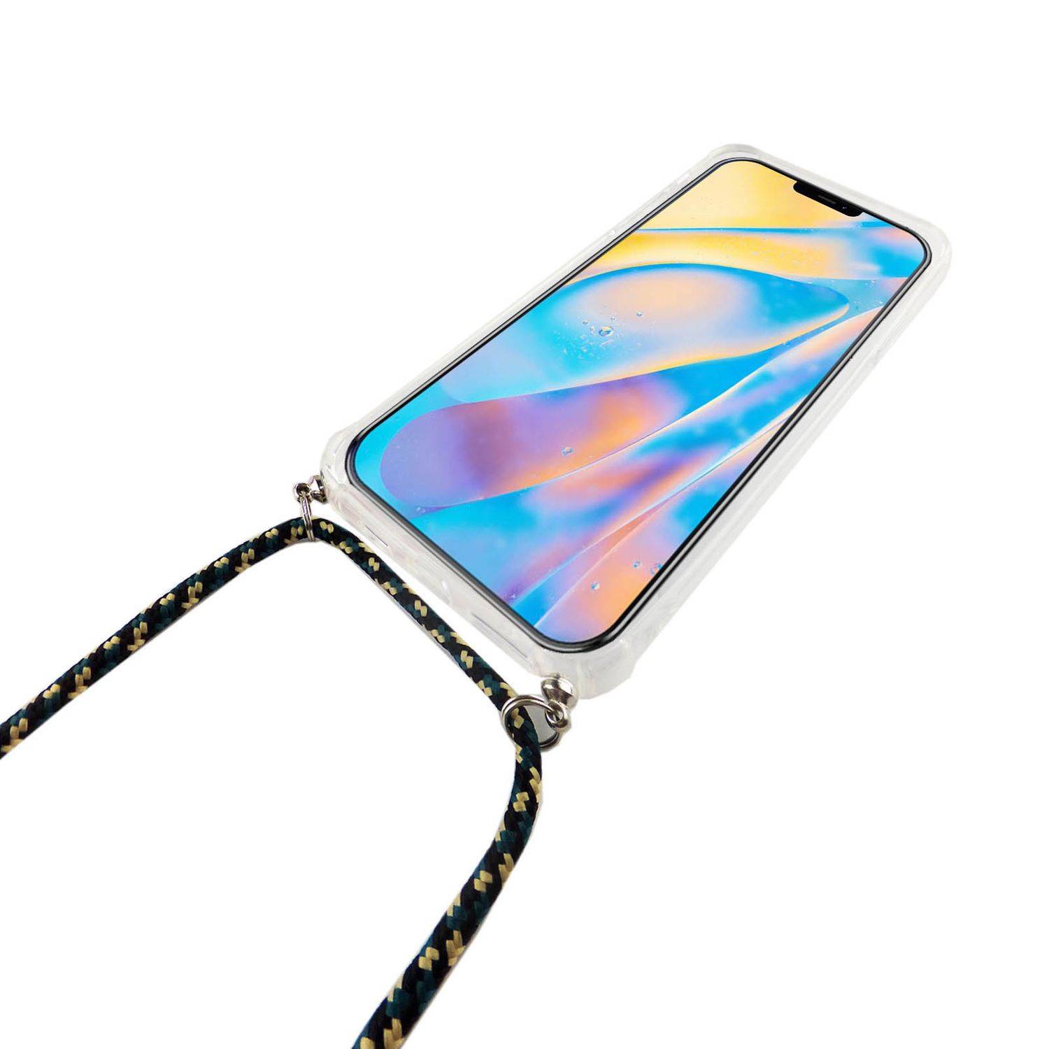 Apple iPhone 12 Pro Max Handykette Handyhülle Umhängetasche Transparent