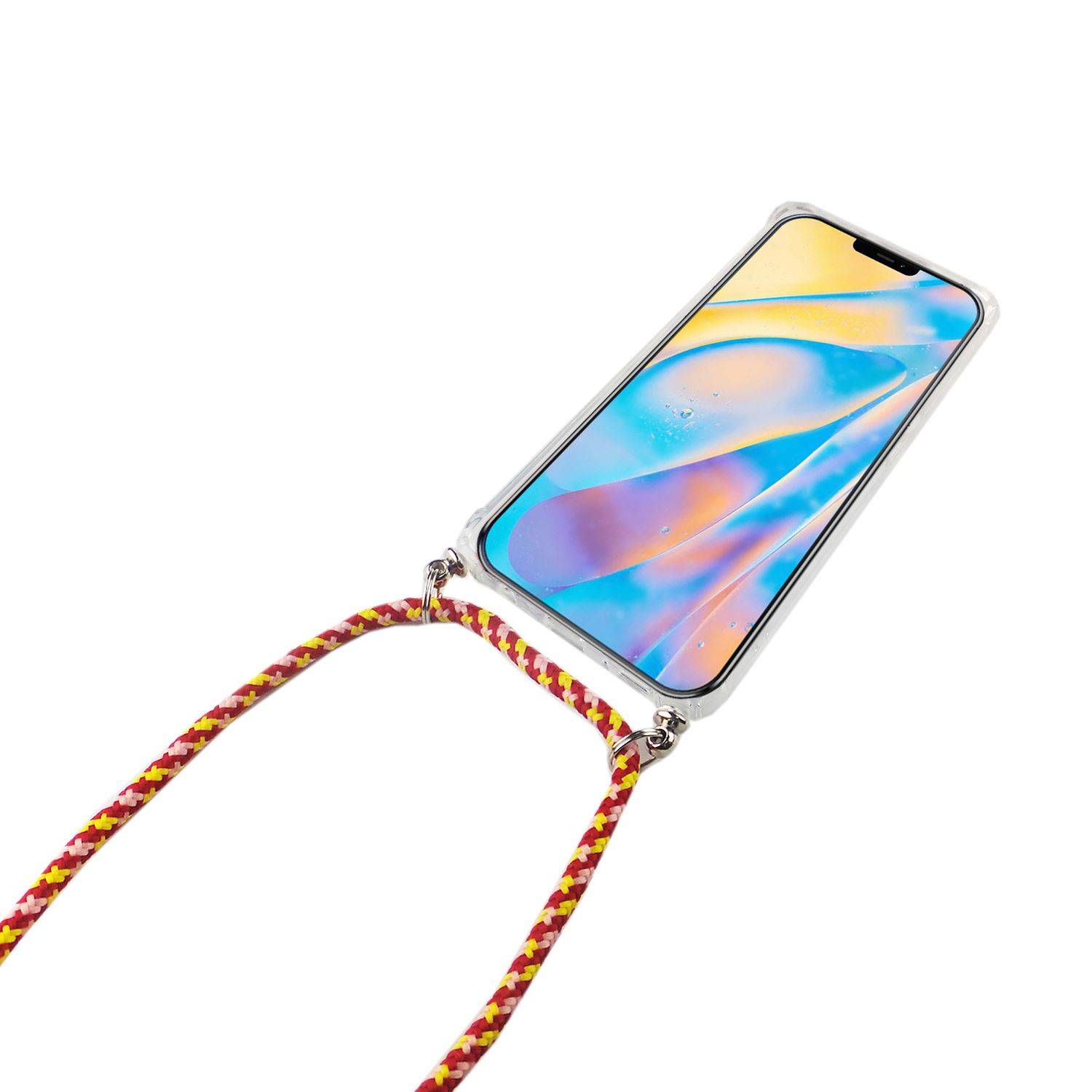 Apple iPhone 12 Pro Max Handykette Handyhülle Umhängetasche Transparent