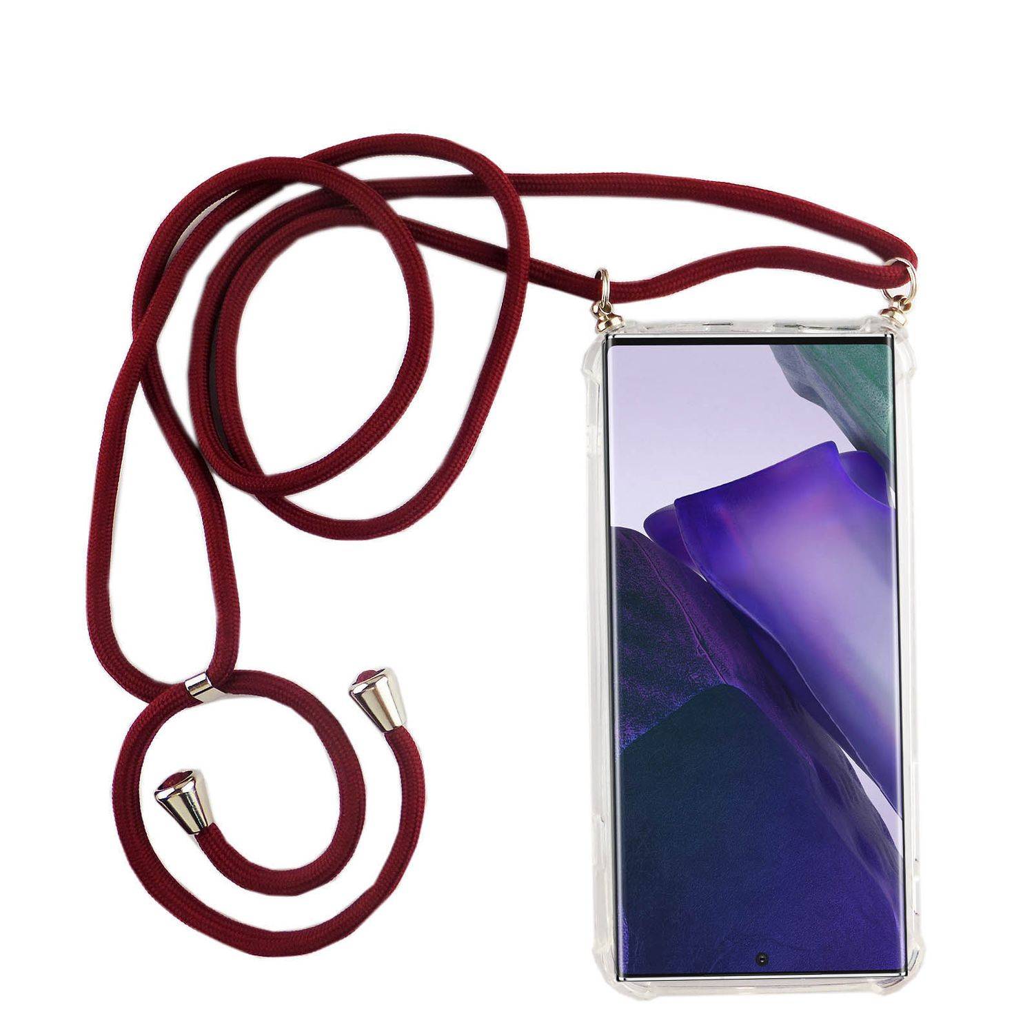 Samsung Galaxy Note 20 Handykette Handyhülle Umhängetasche Transparent