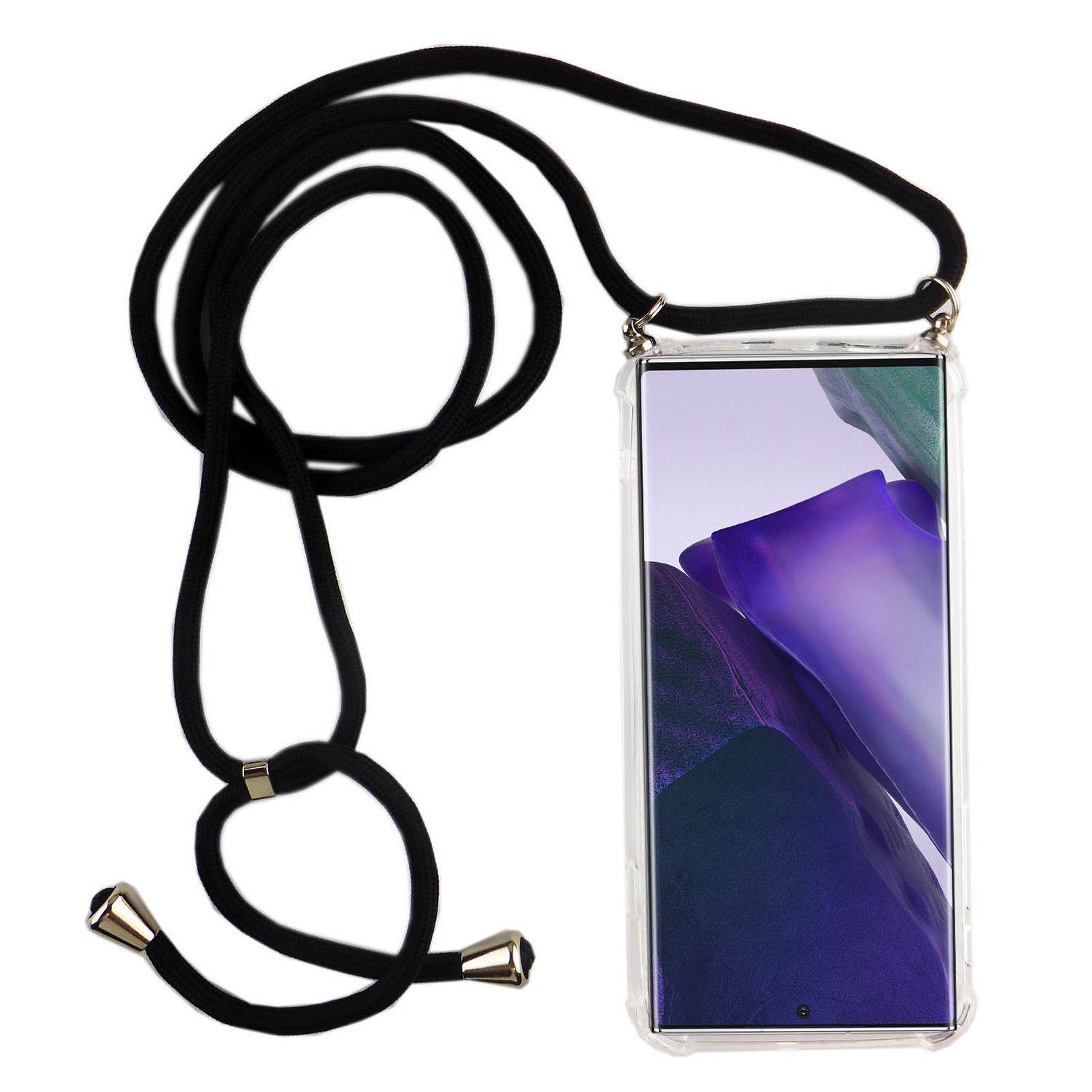 Samsung Galaxy Note 20 Ultra Handykette Handyhülle Umhängetasche Transparent