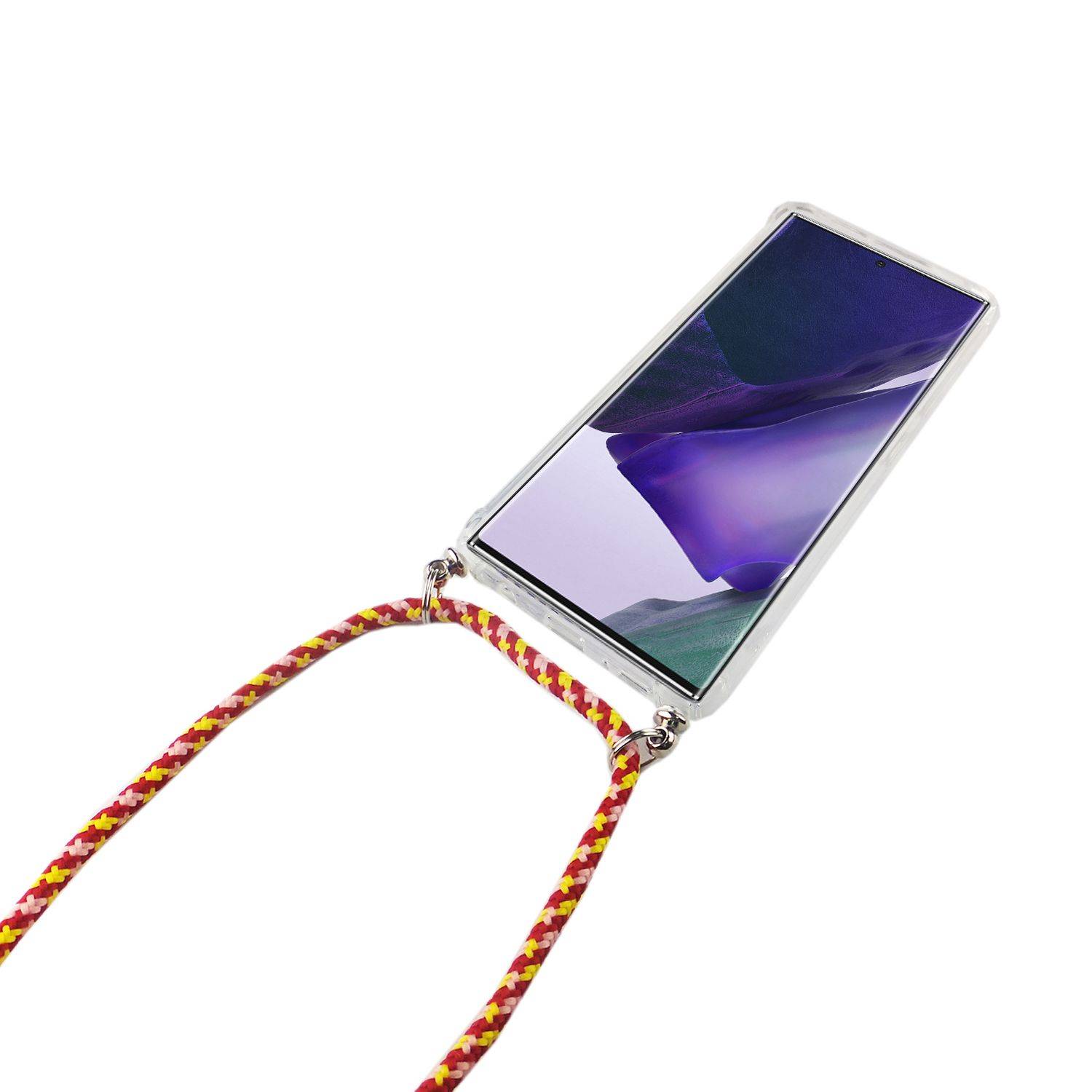 Samsung Galaxy Note 20 Ultra Handykette Handyhülle Umhängetasche Transparent