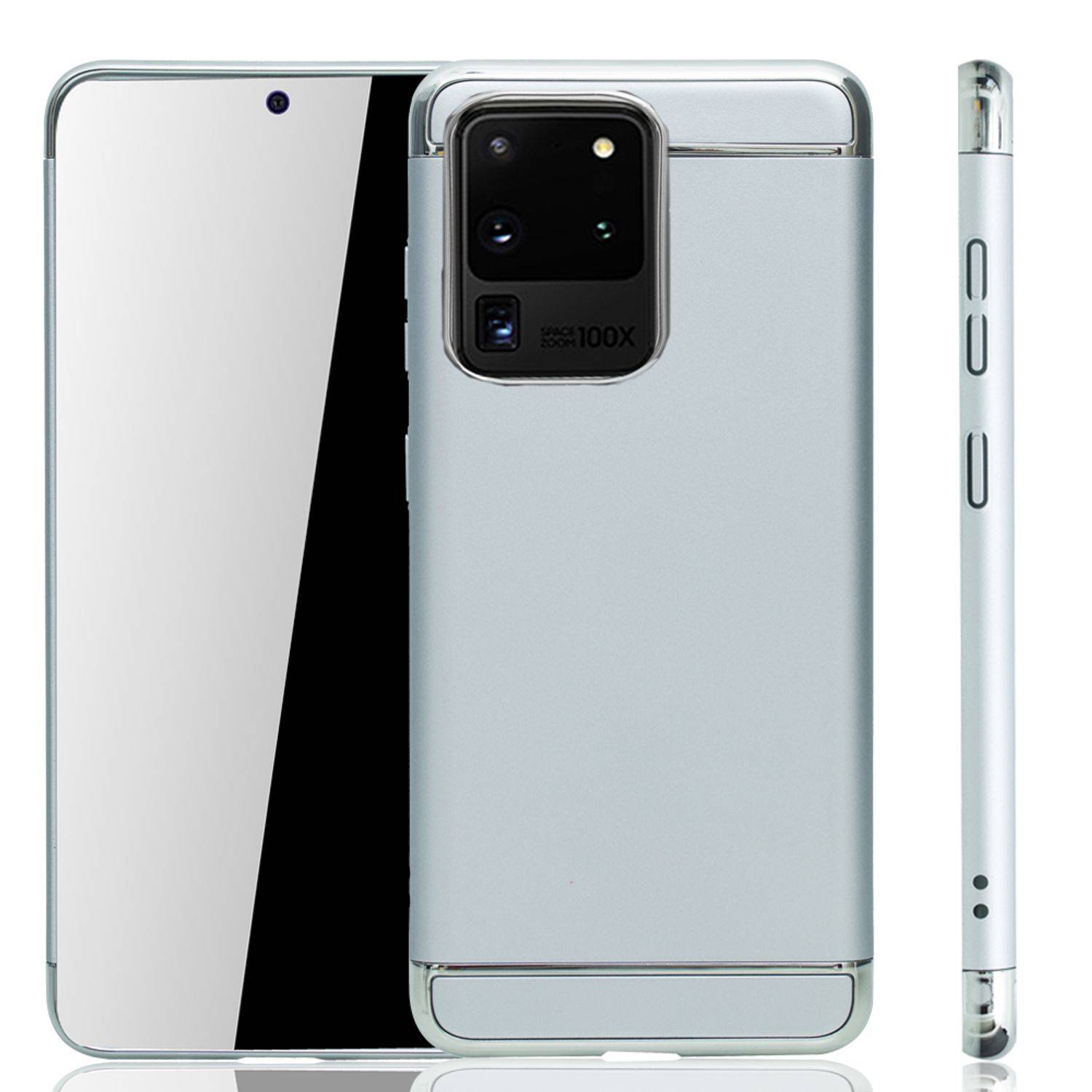 Samsung Galaxy S20 Ultra Handyhülle Backcover Silber