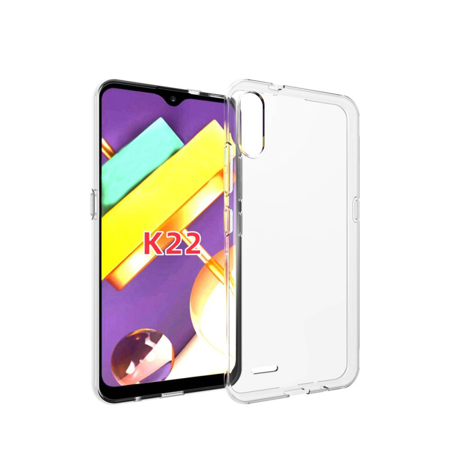 LG K22 Handyhülle Ultra Dünn Bumper Backcover Transparent