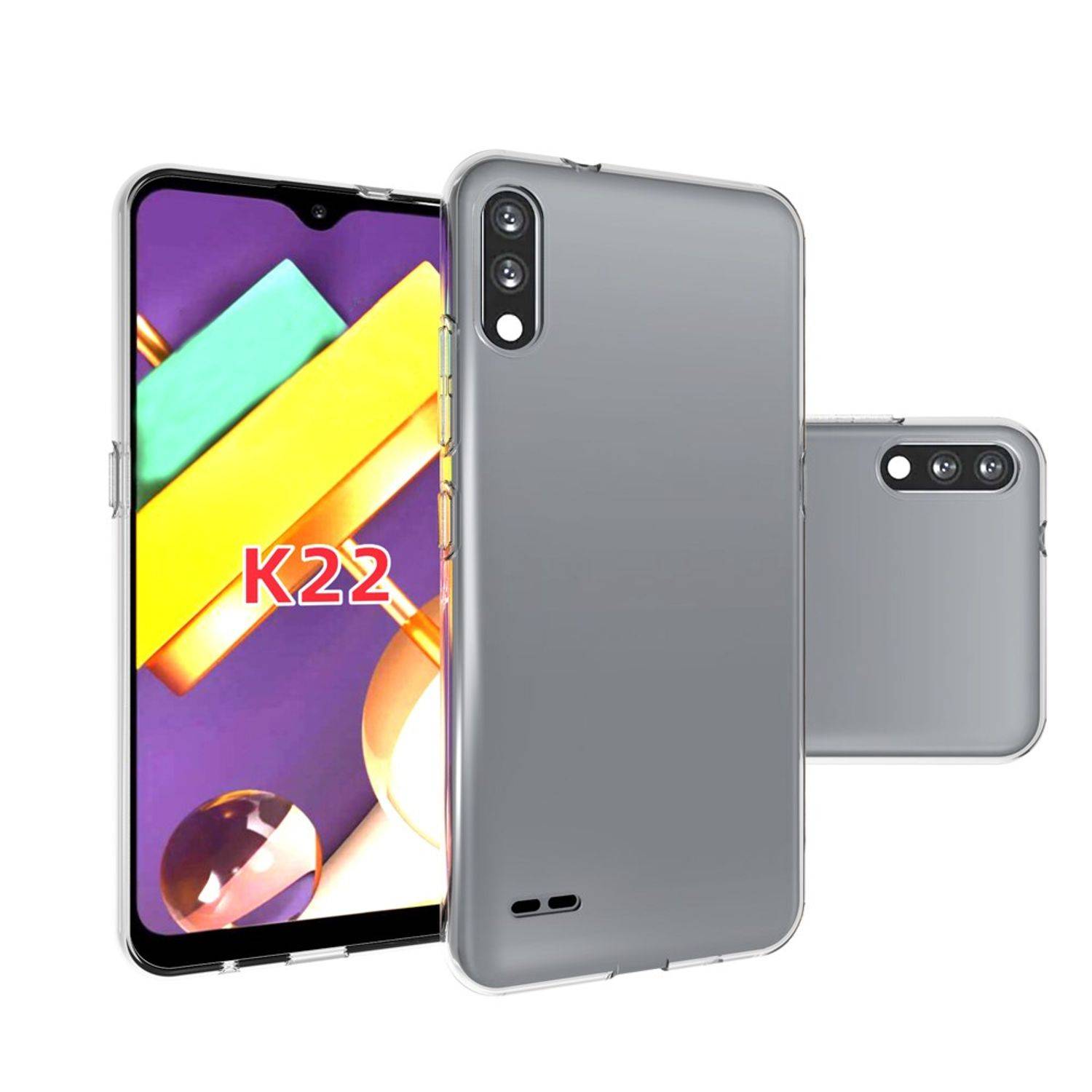 LG K22 Handyhülle Ultra Dünn Bumper Backcover Transparent