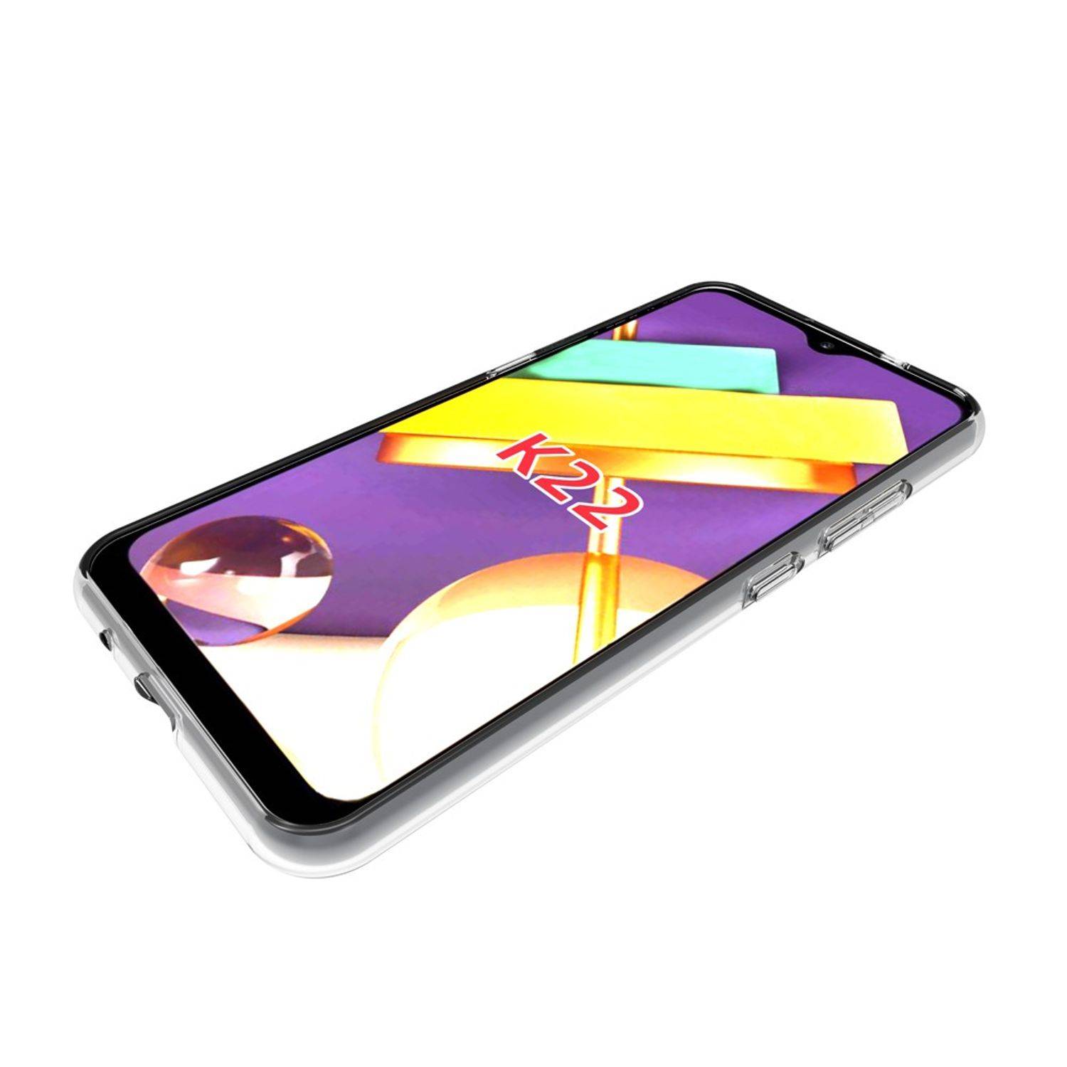 LG K22 Handyhülle Ultra Dünn Bumper Backcover Transparent