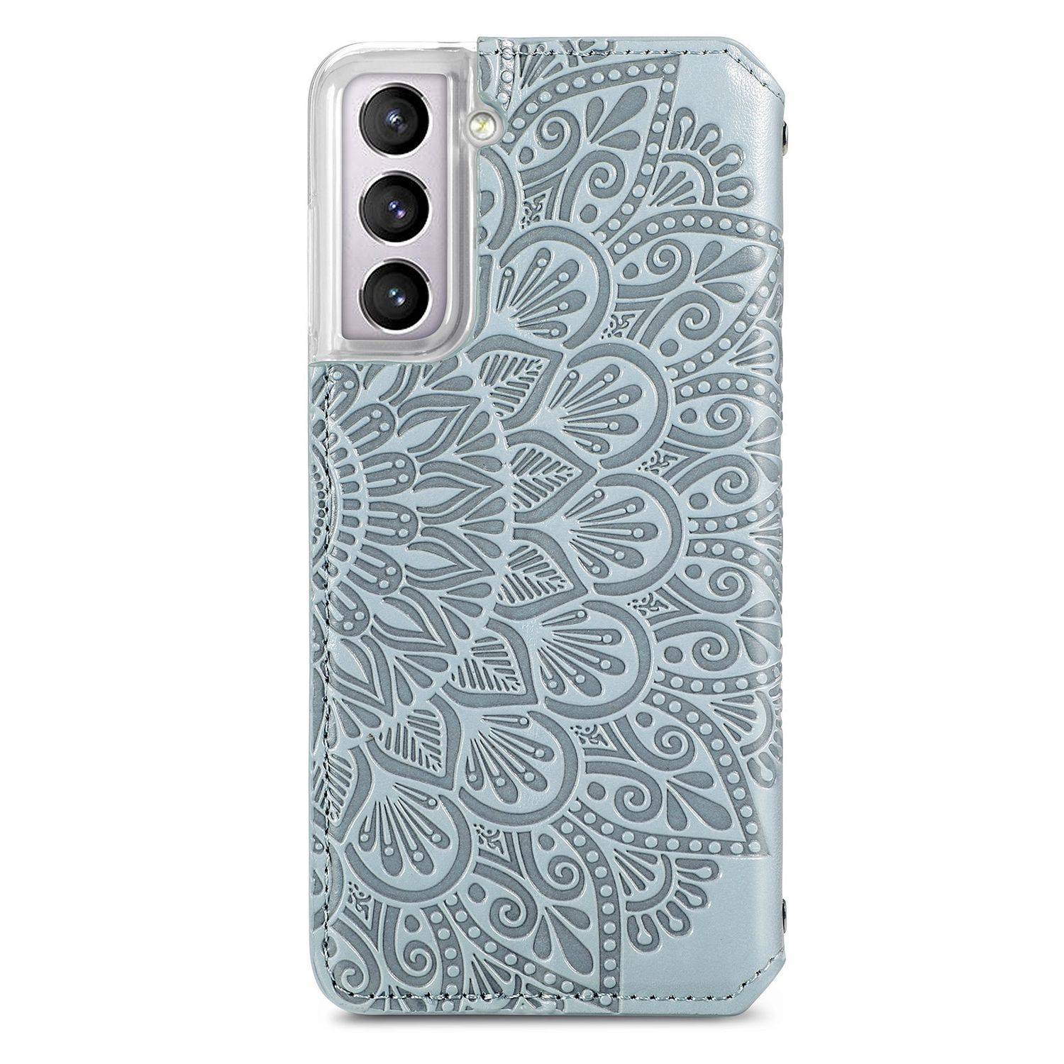 Samsung Galaxy S21 Handyhülle Bookcover Grau