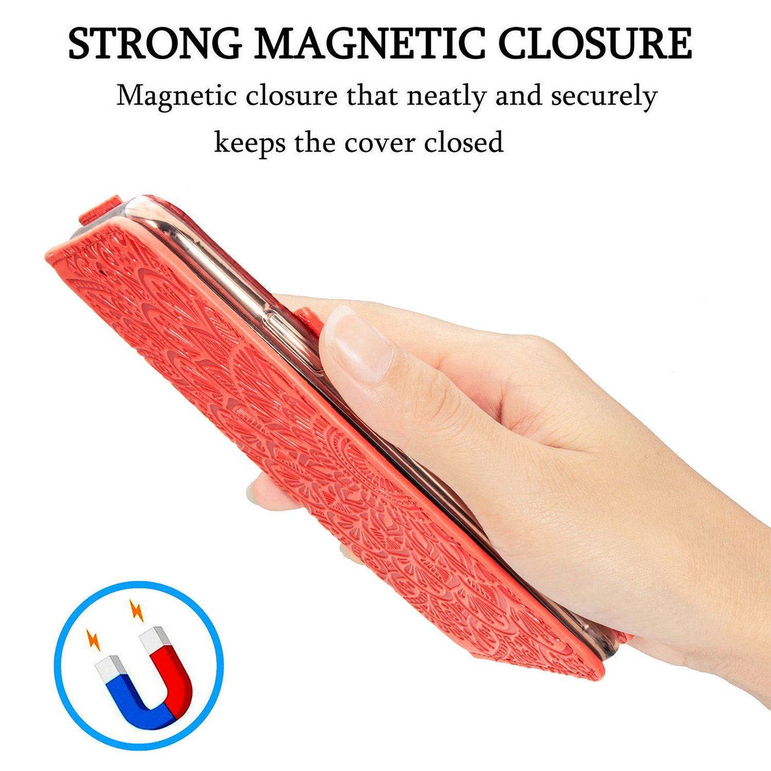 Samsung Galaxy S21 Ultra Handyhülle Bookcover Rot