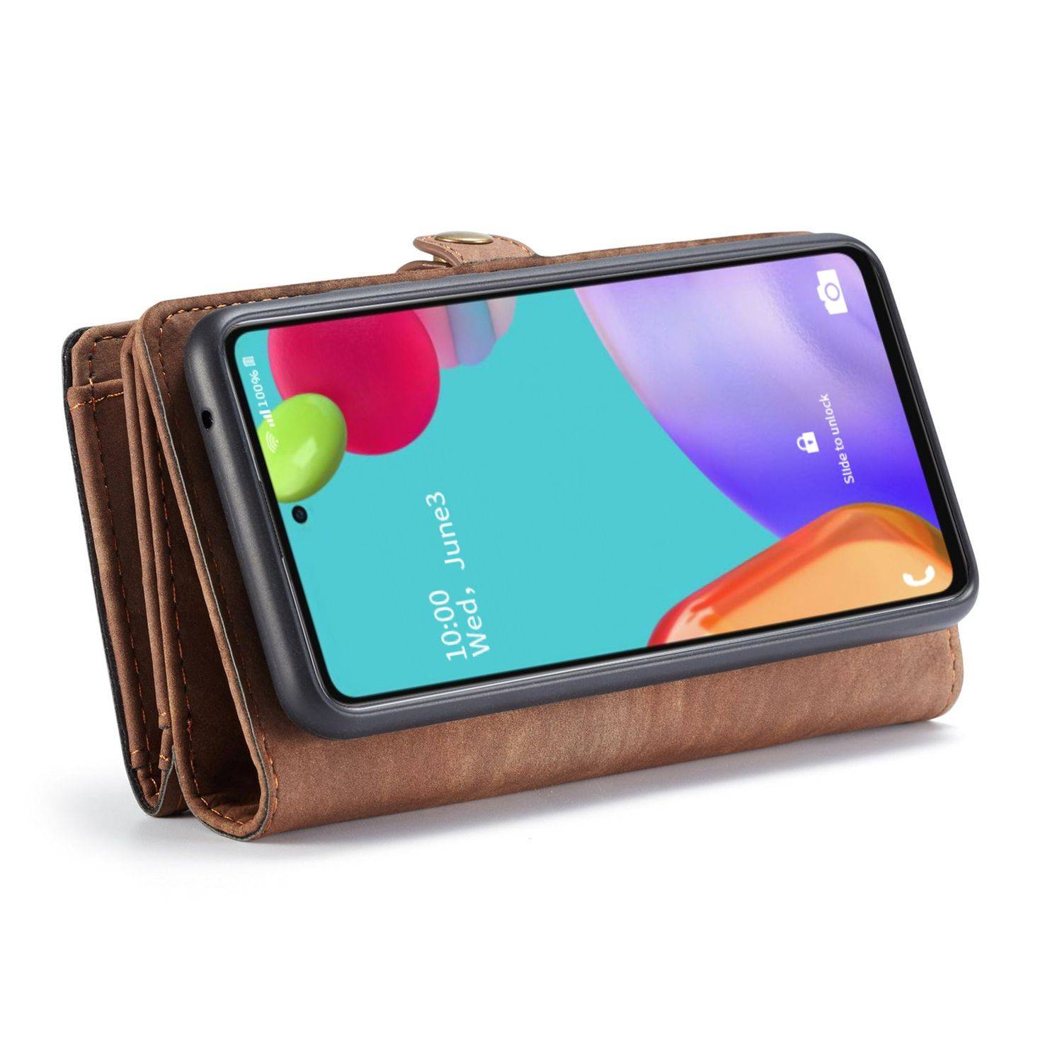 Hülle kompatibel mit Samsung Galaxy A52 4G / 5G / A52s Kunstleder Handyhülle - Handy Case Braun
