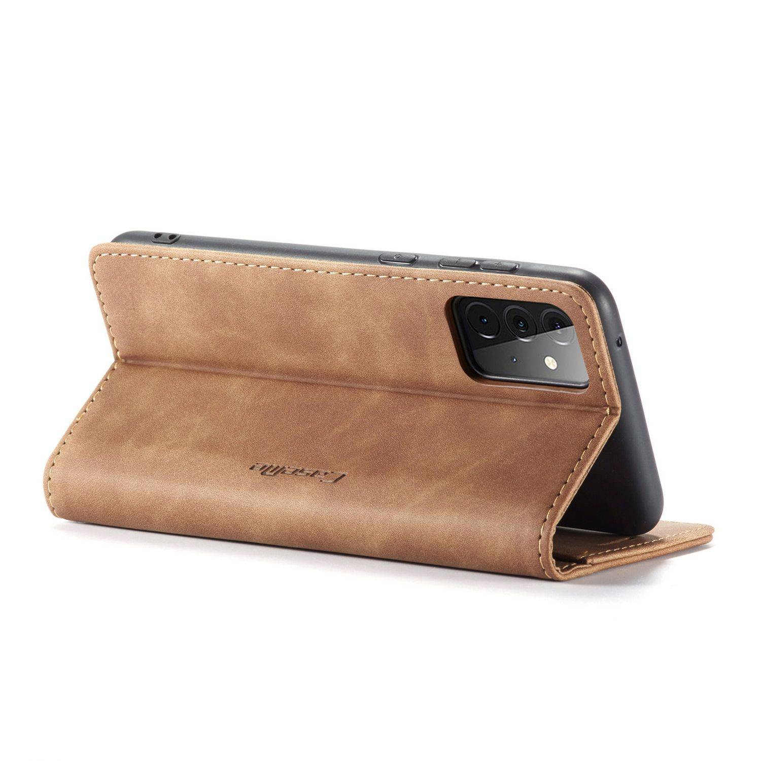 Samsung Galaxy A72 5G Handyhülle Bookcover Braun