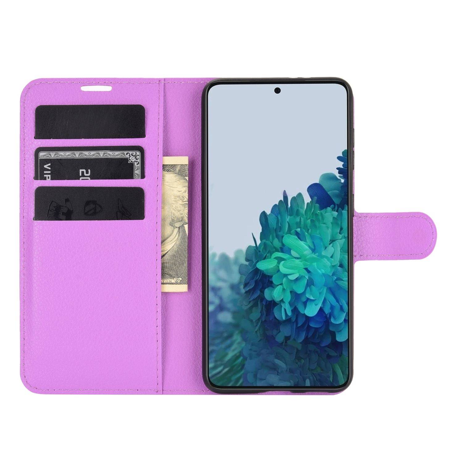 Samsung Galaxy S21 Plus Handyhülle Bookcover Violett