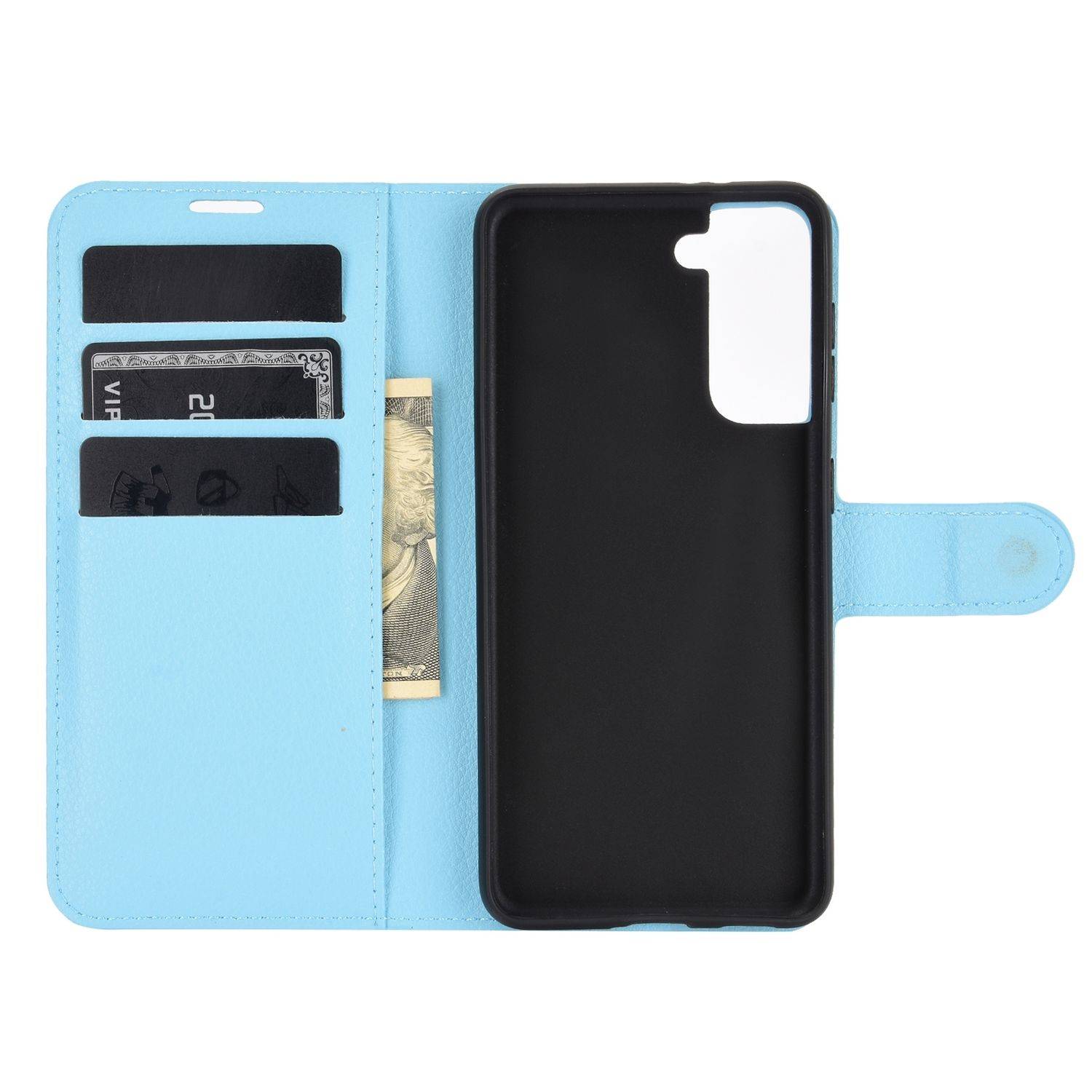 Samsung Galaxy S21 Plus Handyhülle Bookcover Blau