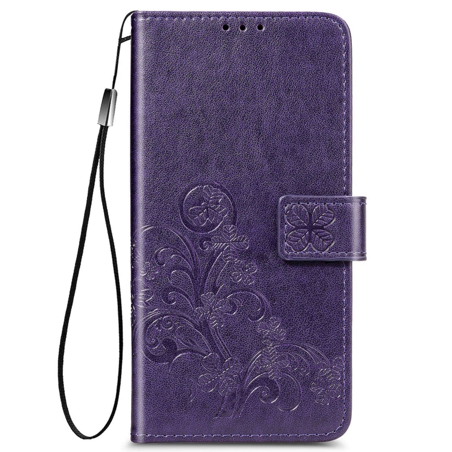 Hülle kompatibel mit Xiaomi Redmi 9A Kunstleder Handyhülle - Handy Case Violett