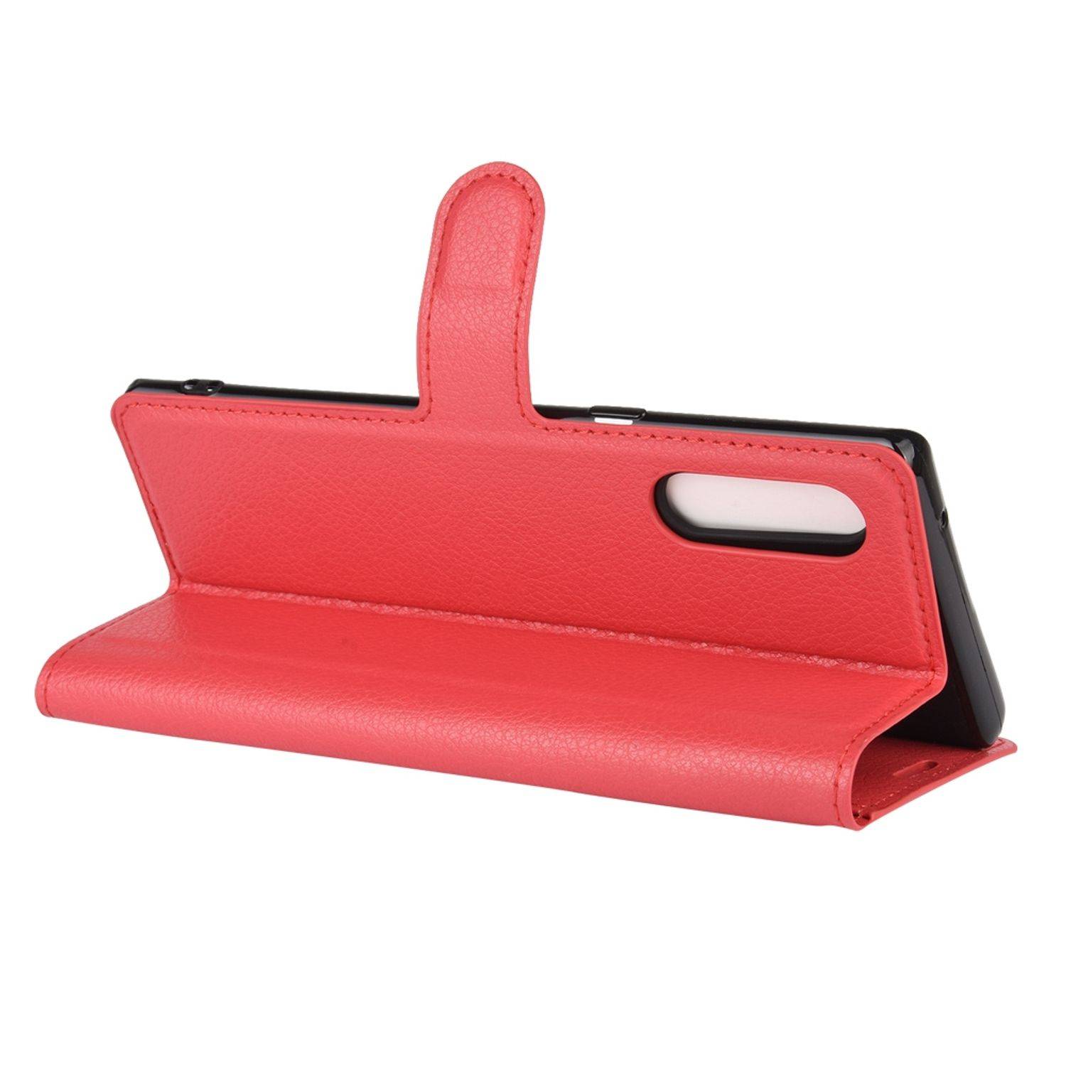 LG Velvet Handyhülle Bookcover Rot