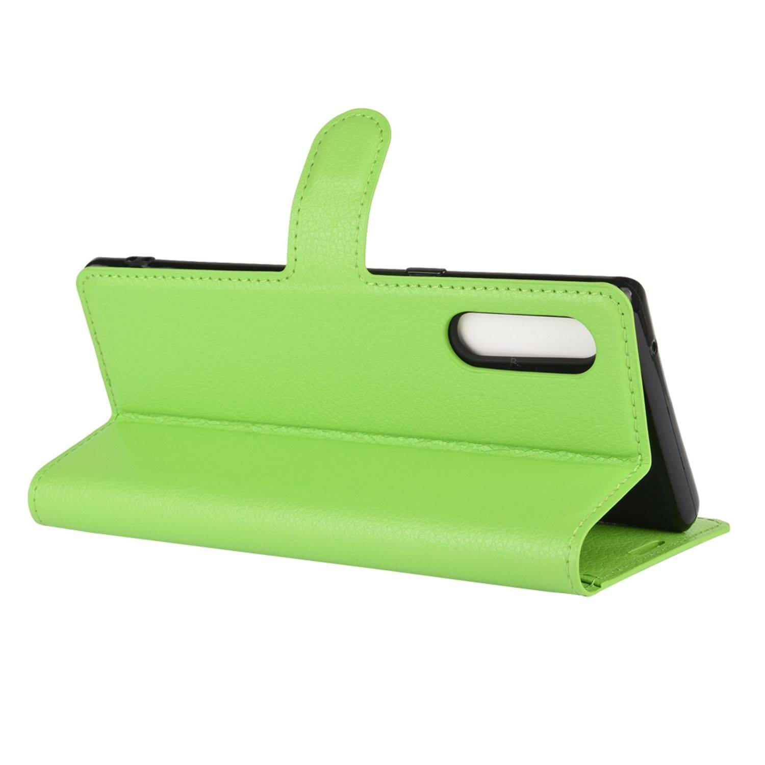 LG Velvet Handyhülle Bookcover Grün