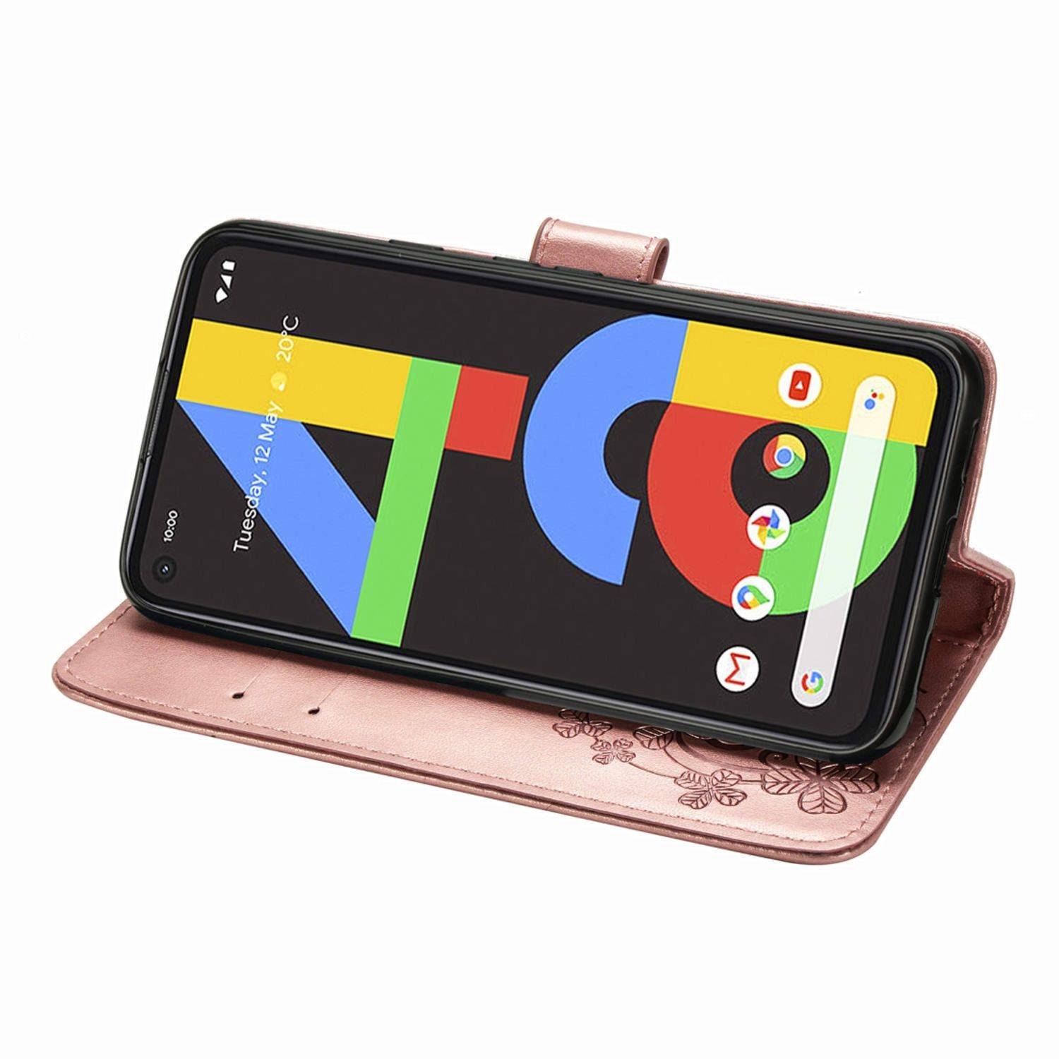 Hülle kompatibel mit Google Pixel 4A Kunstleder Handyhülle - Handy Case Rosa